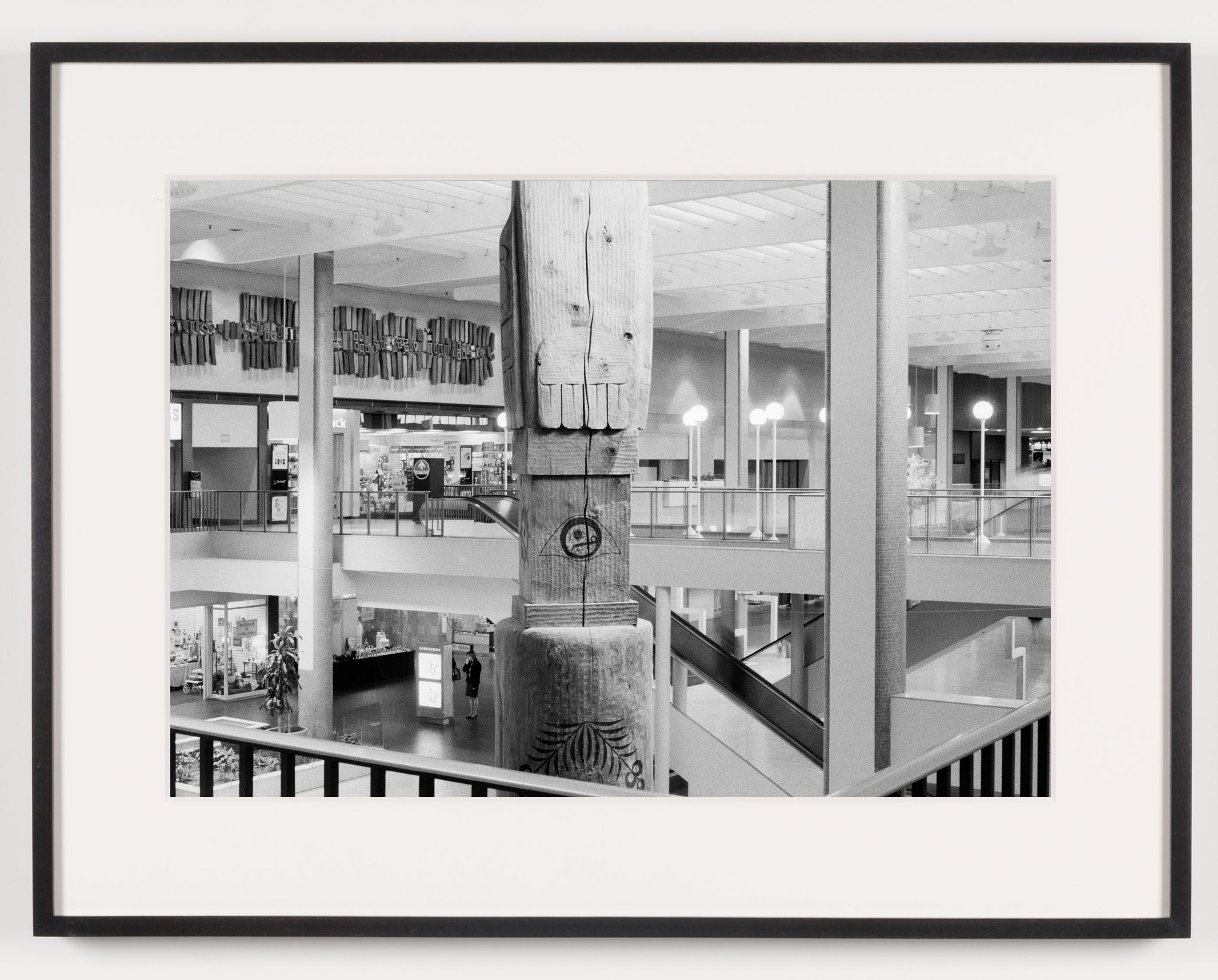   Midtown Plaza (View of Totem Pole, Back), Rochester, NY, Est. 1962, Demo. 2010    2011   Epson Ultrachrome K3 archival ink jet print on Hahnemühle Photo Rag paper  21 5/8 x 28 1/8 inches  Exhibition:   A Diagram of Forces, 2011  