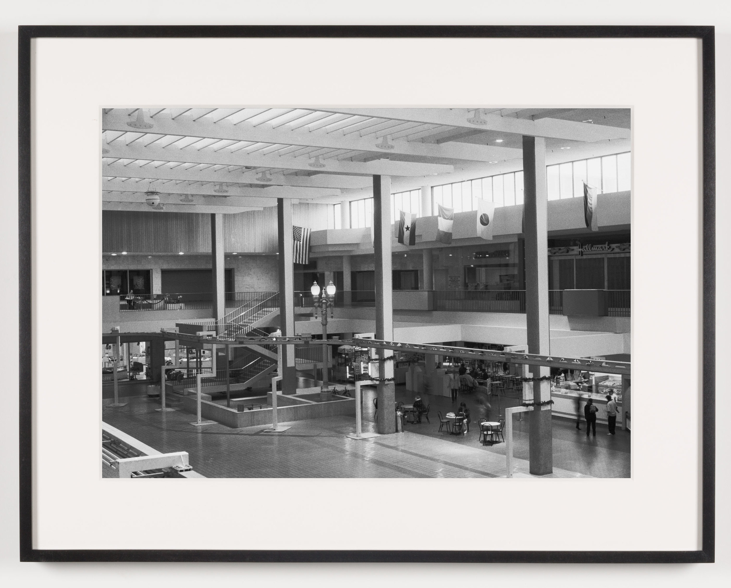   Midtown Plaza (View of Central Plaza Looking South), Rochester, NY. Est. 1962, Demo. 2008    2011   Epson Ultrachrome K3 archival ink jet print on Hahnemühle Photo Rag paper  21 5/8 x 28 1/8 inches  Exhibition:   A Diagram of Forces, 2011  