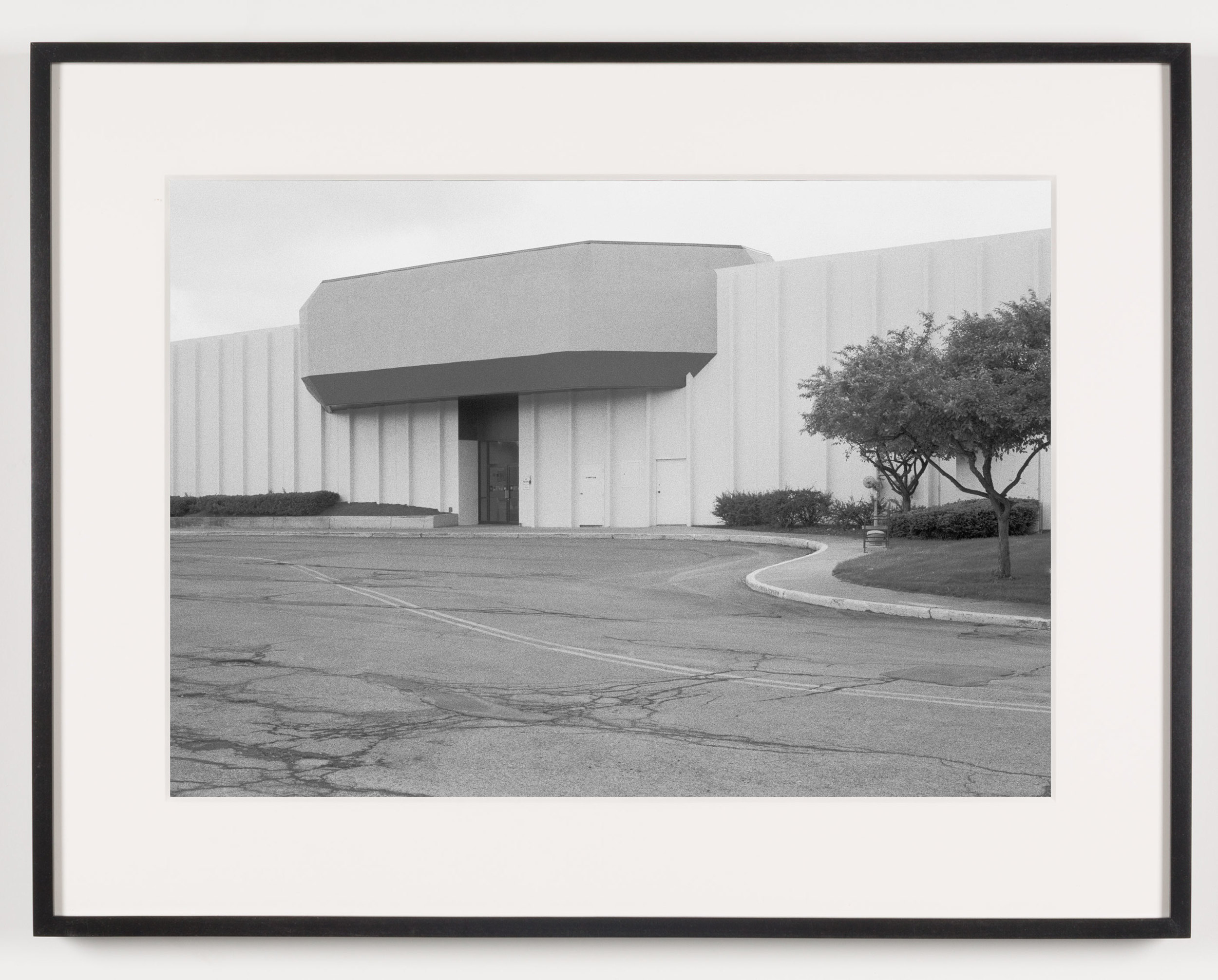   Midway Mall (View of Exterior, 'Sears'), Elyria, OH, Est. 1965    2011   Epson Ultrachrome K3 archival ink jet print on Hahnemühle Photo Rag paper  21 5/8 x 28 1/8 inches  Exhibition:   A Diagram of Forces, 2011  