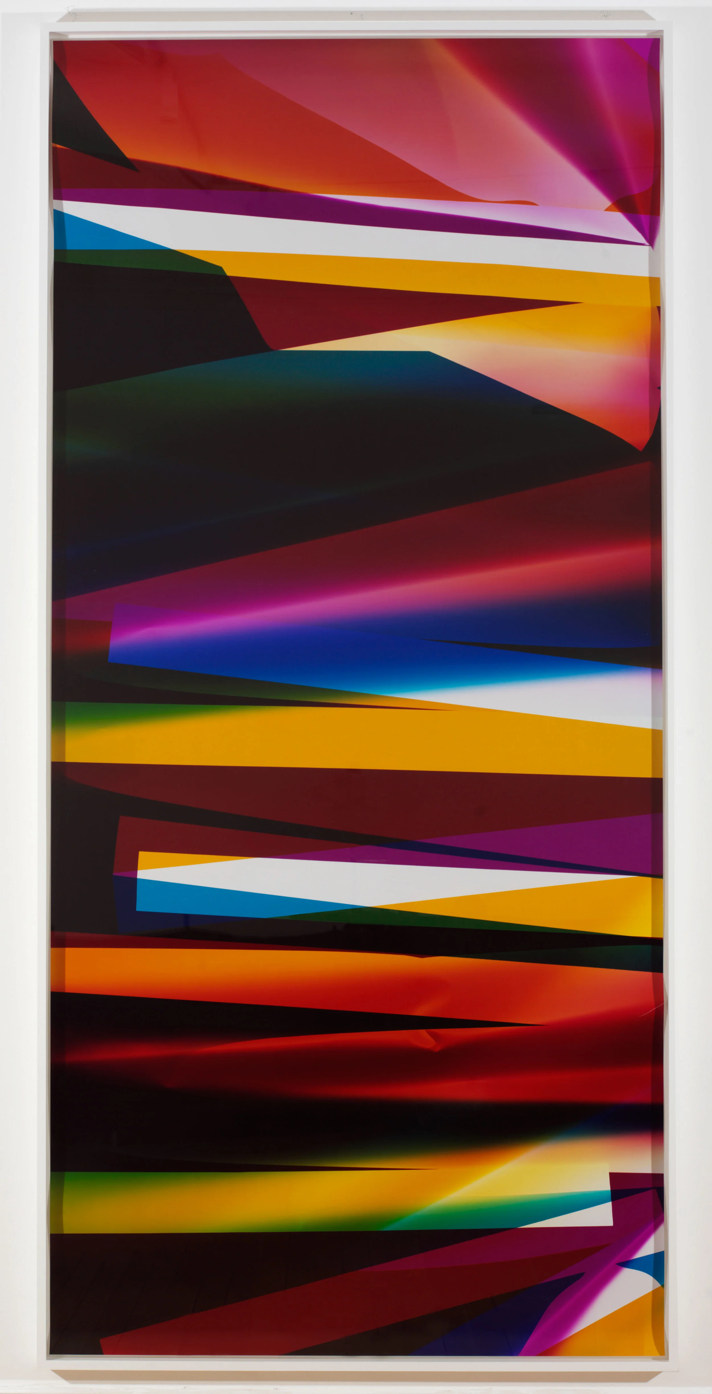 Six Magnet, Three Color Curl (CMY: Irvine, California, September 6th 2009, Fuji Crystal Archive Type C) 2009 Color photographic paper 108 x 50 inches Production Stills, 2009