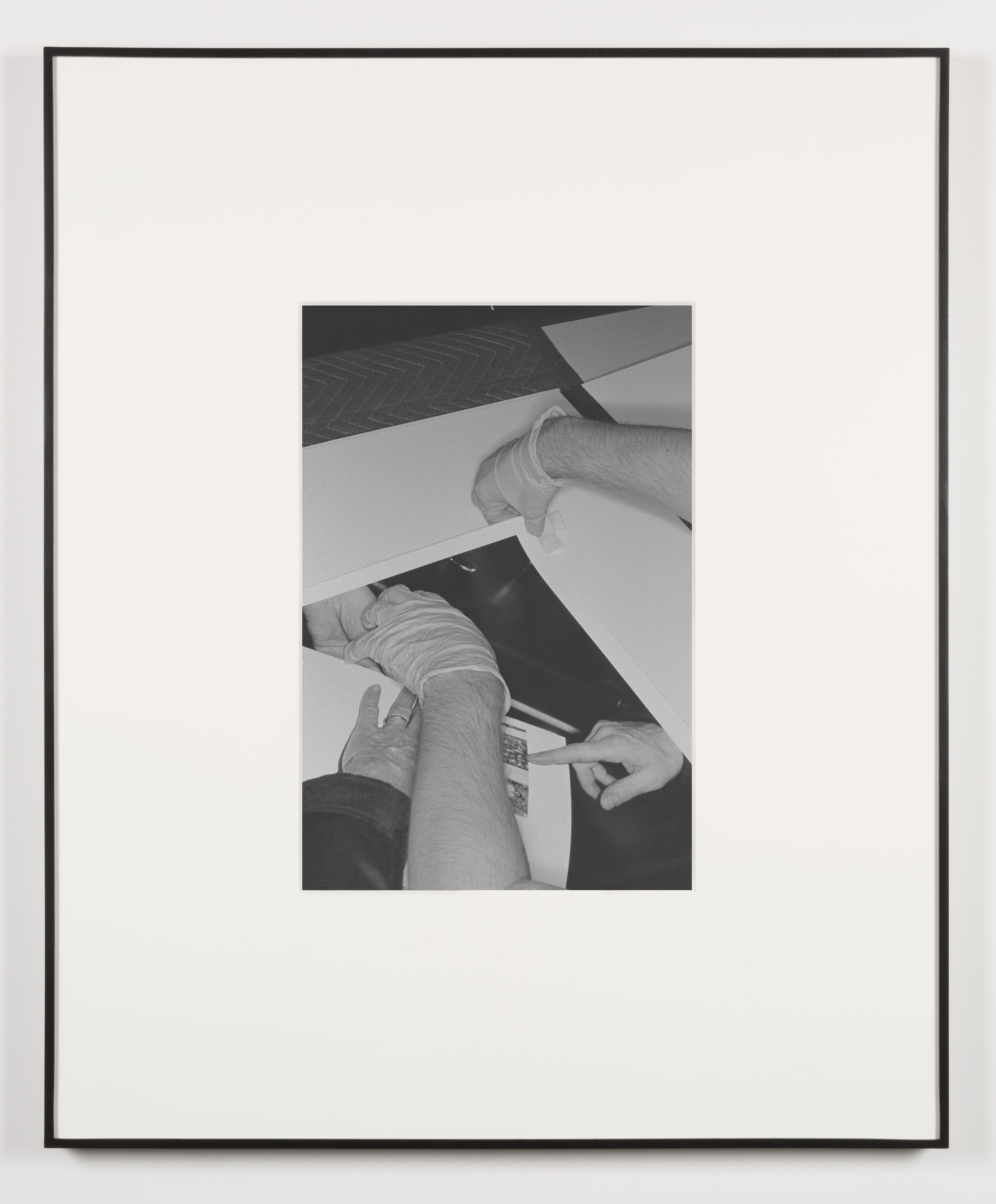   Die Qual der Lust (Los Angeles, California, August 15, 2013), Frame No. 14    2014   Black and white digital fiber print  20 x 13 1/2 inches   Art Handling, 2011–     