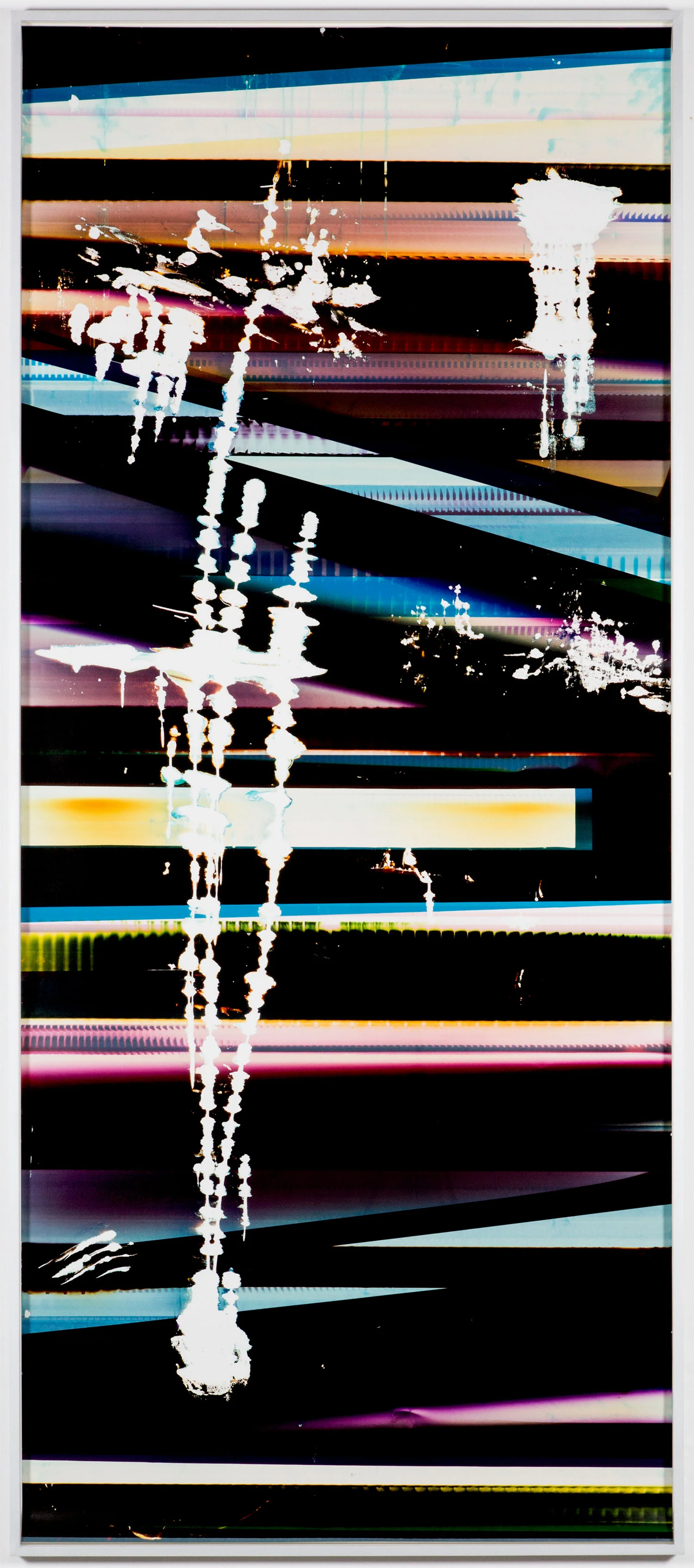 Cross-Contaminated RA4 Contact Print (9:6/CYM/Six Magnet: Los Angeles, California, January 27, 2014, Fuji Color Crystal Archive Super Type C, Em. No. 101-006, Kodak Ektacolor RA Bleach-Fix and Replenisher, Cat. No. 847 1484, 06214), Kreonite KM IV 5225 RA4 Color Processor, Ser. No. 00092174 2016 Color photographic paper 119 3/4 x51 1/2 inches RA4 Contact Prints, 2014–