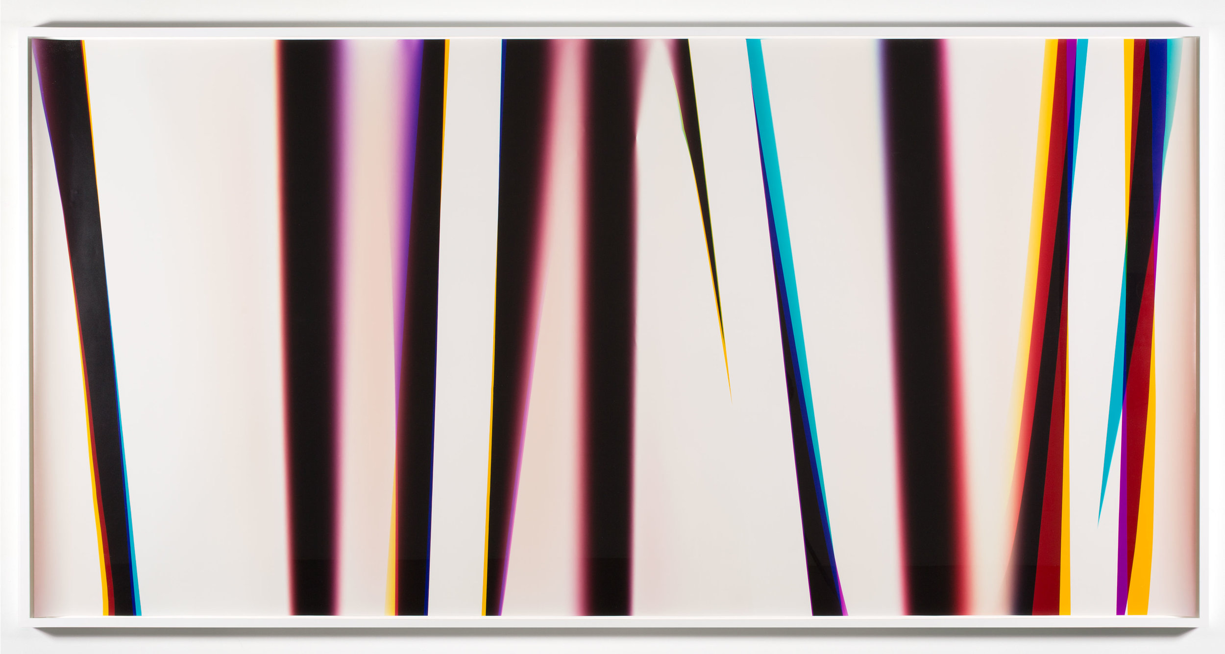   White Curl (CMY/Four Magnet: Los Angeles, California, February 28, 2013, Fuji Color Crystal Archive Super Type C, Em. No. 166-016, 05213)    2013   Color photographic paper  50 x 102 3/4 inches    