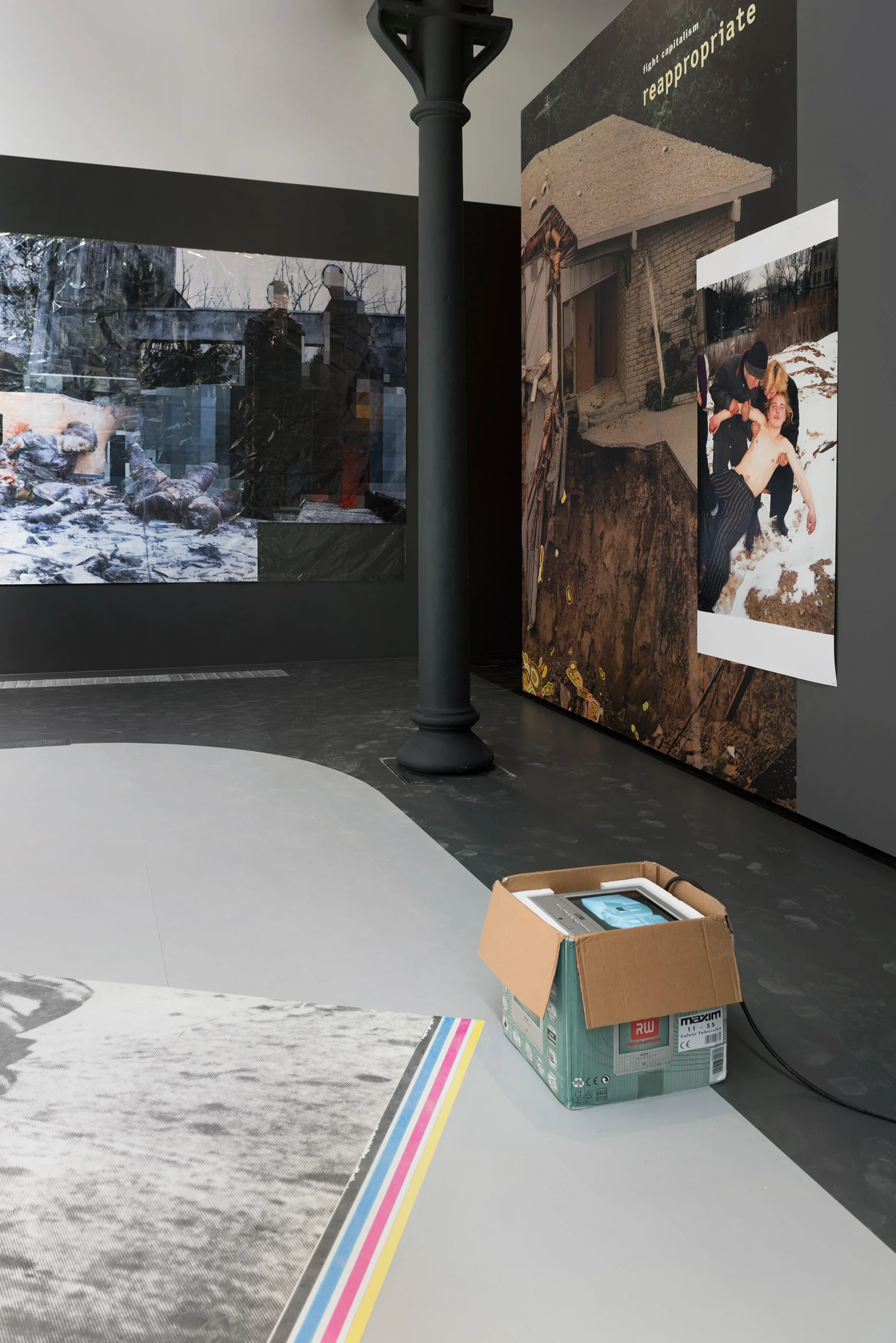 Picture Industry, Systematically Open? New Forms for Contemporary Image Production, LUMA Arles, France, 2016. Thomas Hirschhorn, Kelley Walker, Boris Mikhailov, and Seth Price