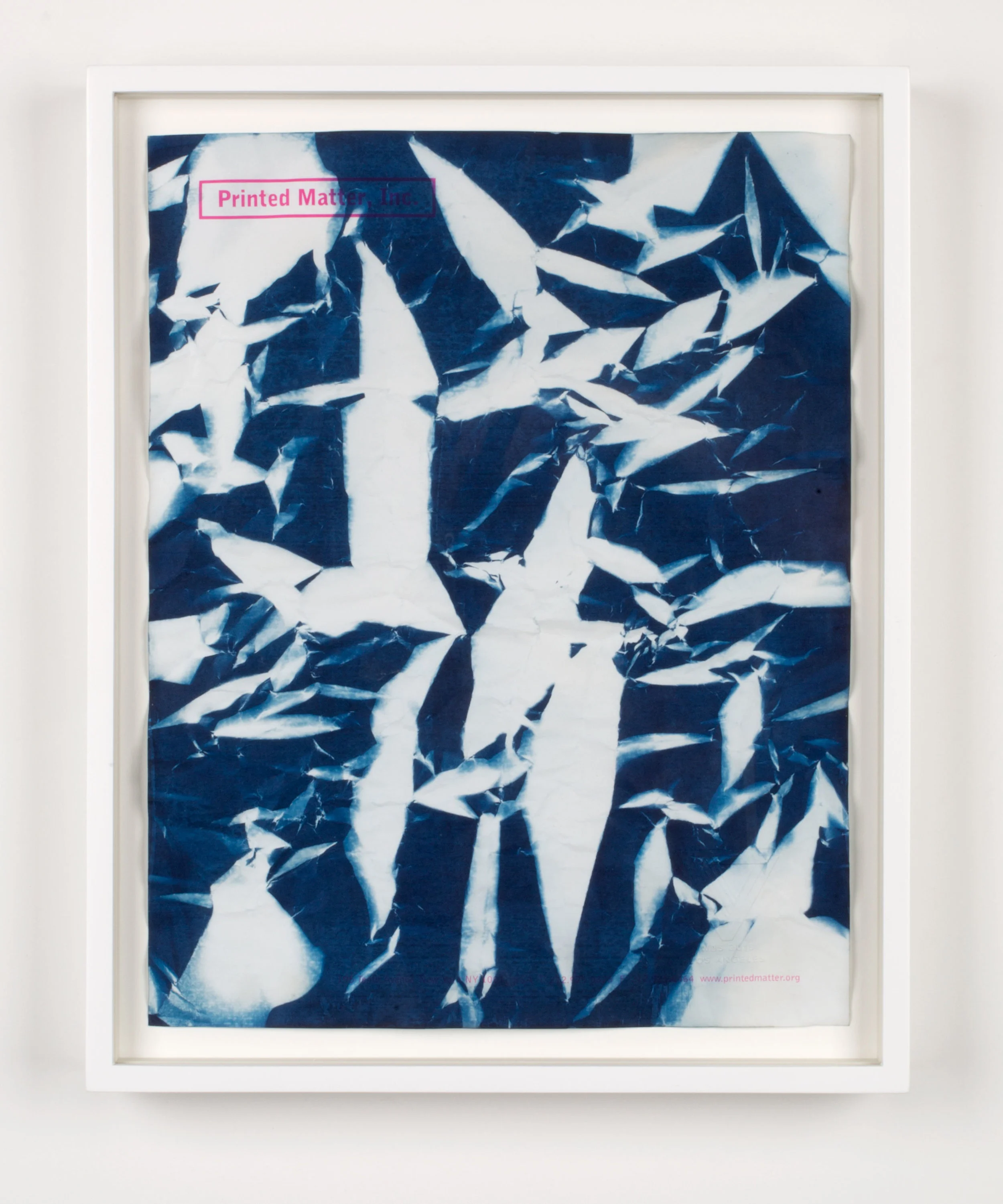 Printed Matter, Inc. 195 Tenth Avenue New York NY 10011 USA T: 212.925.0325 F: 212.925.0464 www.printedmatter.org 2015 Cyanotype and offset print on paper 11 x 8 1/2inches Cyanotypes, 2009–