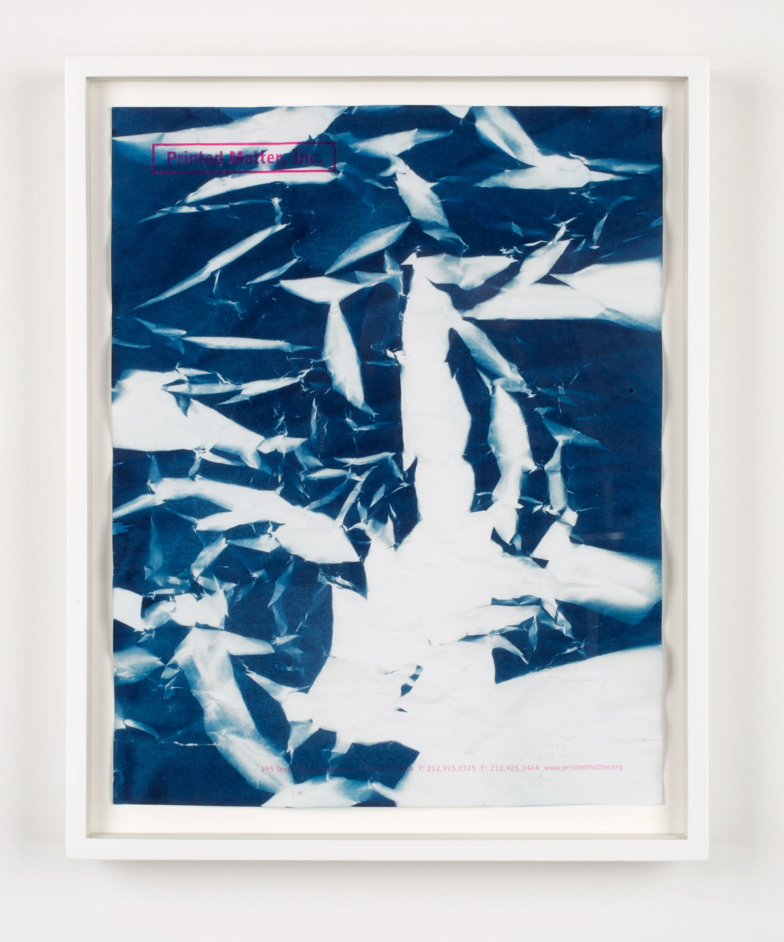Printed Matter, Inc. 195 Tenth Avenue New York NY 10011 USA T: 212.925.0325 F: 212.925.0464 www.printedmatter.org 2015 Cyanotype and offset print on paper 11 x 8 1/2inches Cyanotypes, 2009–