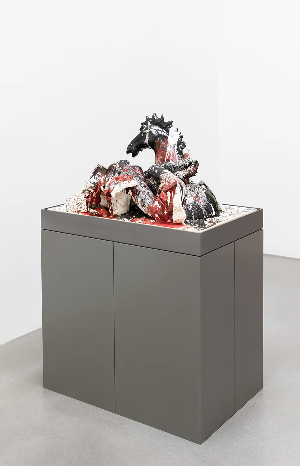 Los Trágico (August 28–September 10, 2013: Cerámica Suro, Guadalajara, Jalisco, Mexico) 2013 Ceramica Suro slip cast remnants, glaze, and firing plate 21 7/8 x 32 7/8 x 17 1/2 inches Ceramics, 2013 Fair Use, 2013 Selected Bodies of Work, 2014