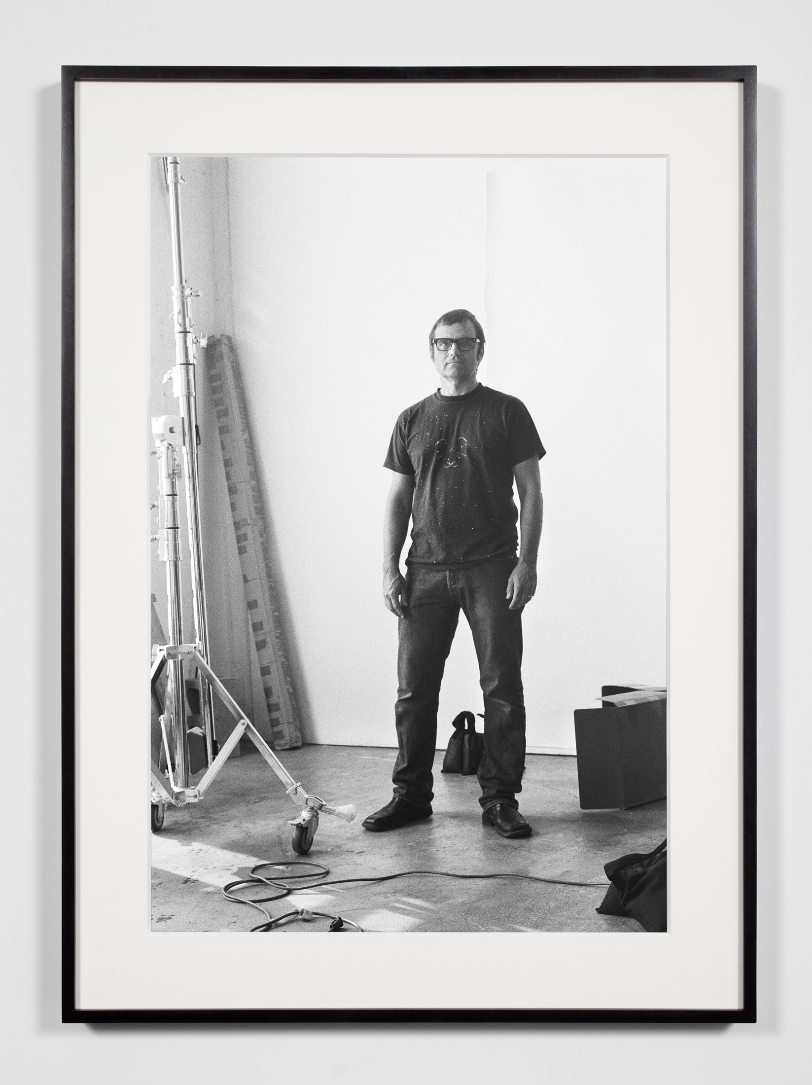   Photographer, Los Angeles, California, June 3, 2009   2011  Epson Ultrachrome K3 archival ink jet print on Hahnemühle Photo Rag paper  36 3/8 x 26 3/8 inches   Industrial Portraits, 2008–    A Diagram of Forces, 2011     