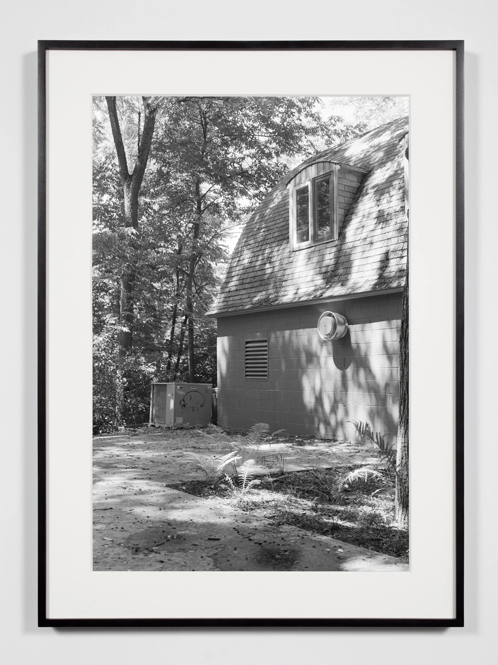   College Darkroom Building, Annandale-on-Hudson, New York, July 11, 2009   2011  Epson Ultrachrome K3 archival ink jet print on Hahnemühle Photo Rag paper  36 3/8 x 26 3/8 inches   Industrial Portraits, 2008–    A Diagram of Forces, 2011     