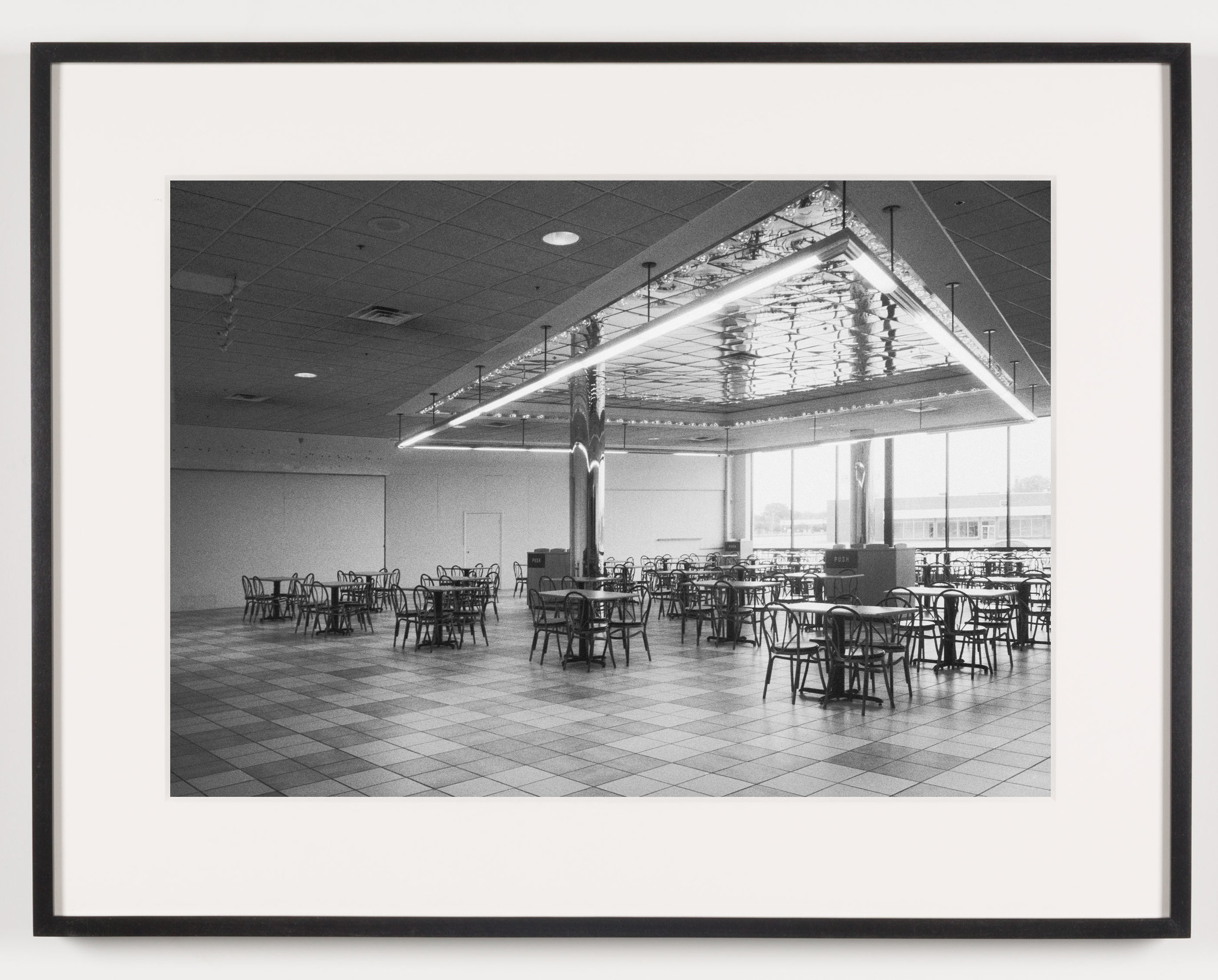   Southwyck Mall (View of Food Court), Toledo, OH, Est. 1972, Demo. 2009   2011  Epson Ultrachrome K3 archival ink jet print on Hahnemühle Photo Rag paper  21 5/8 x 28 1/8 inches   American Passages, 2001–2011    A Diagram of Forces, 2011     