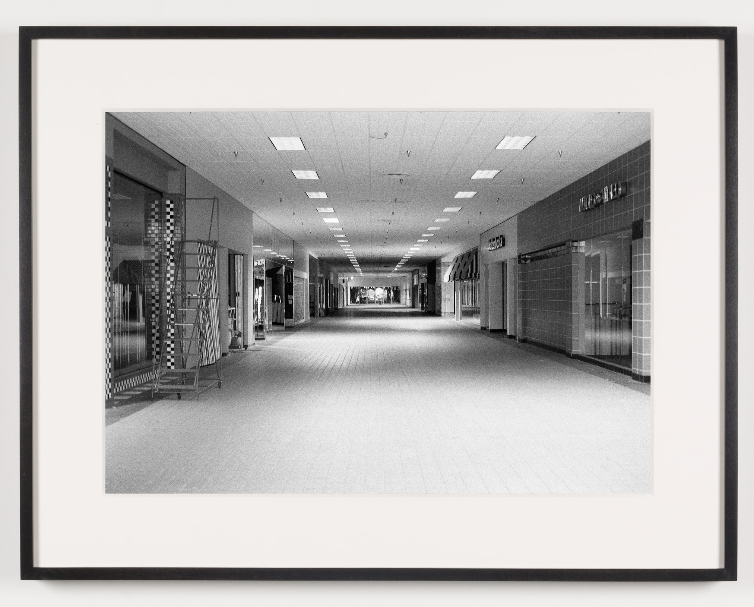   Lockport Mall (View of Interior), Lockport, NY, Est. 1971, Demo. 2011   2011  Epson Ultrachrome K3 archival ink jet print on Hahnemühle Photo Rag paper  21 5/8 x 28 1/8 inches   American Passages, 2001–2011    A Diagram of Forces, 2011     