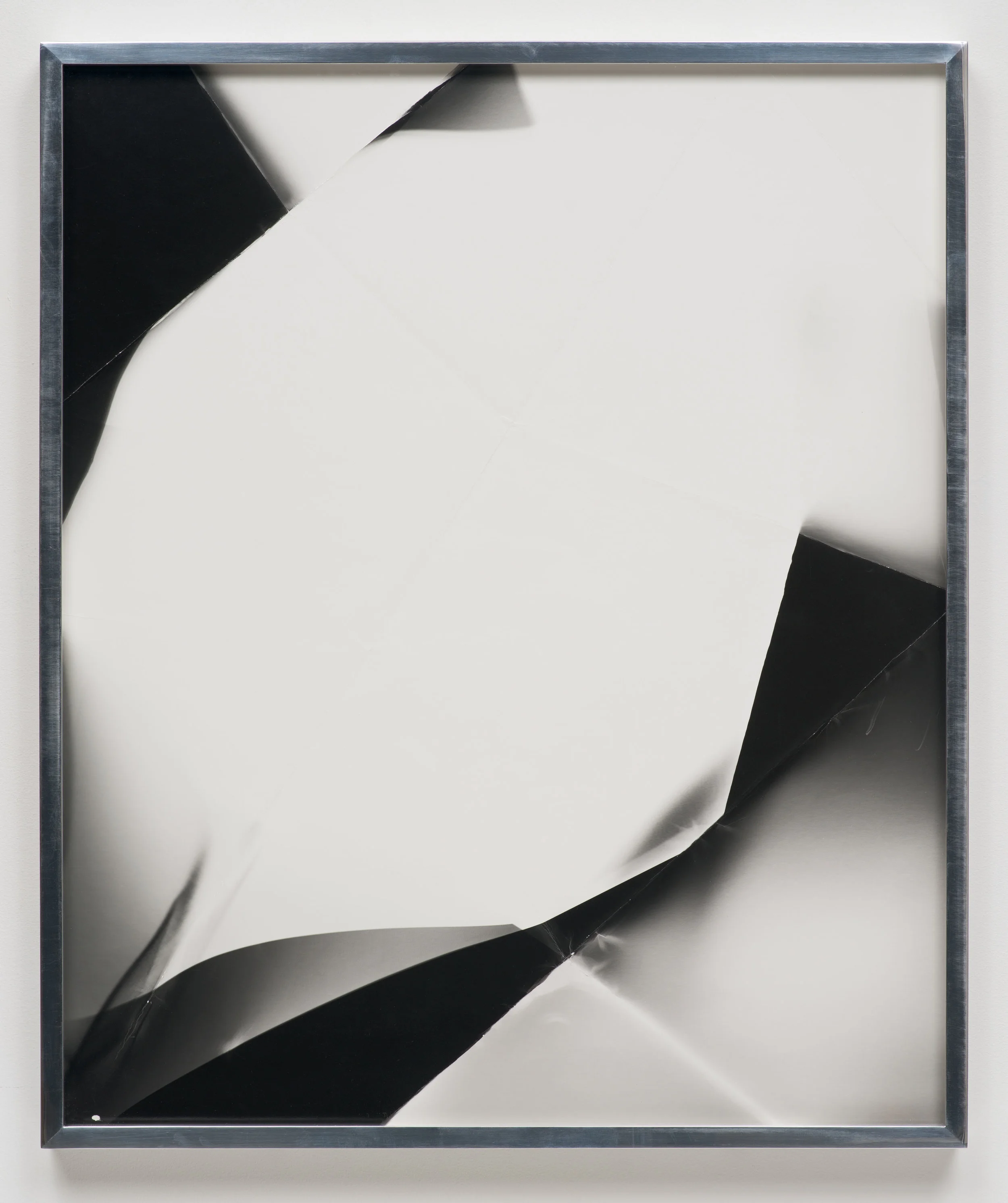 Fold (60º directional light source), March 24, 2007, Valencia, California, Ilford Multigrade Fiber 2007 Black and white fiber based photographic paper 24 x 20 inches Black and White Directional Folds, 2006–2014