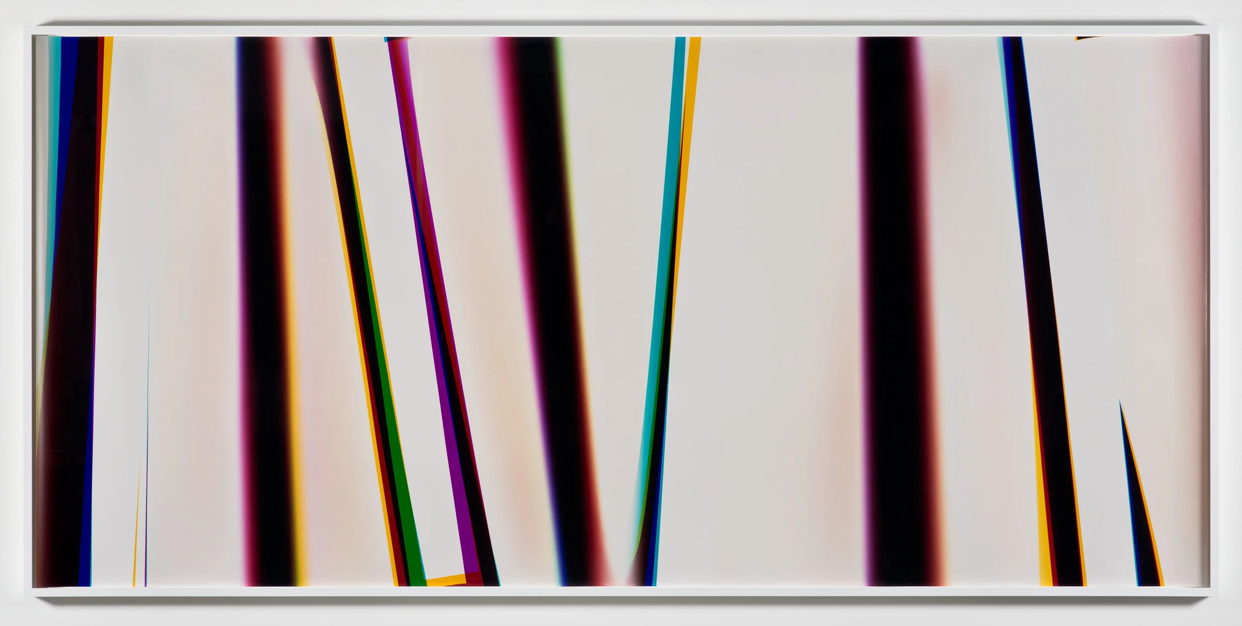 White Curl (YMC/Four Magnet: Los Angeles, California, February 27, 2013, Fuji Color Crystal Archive Super Type C, Em. No. 166-016, 07013) 2013 Color photographic paper 50 x 108 1/2 inches White Curls, 2013–2014