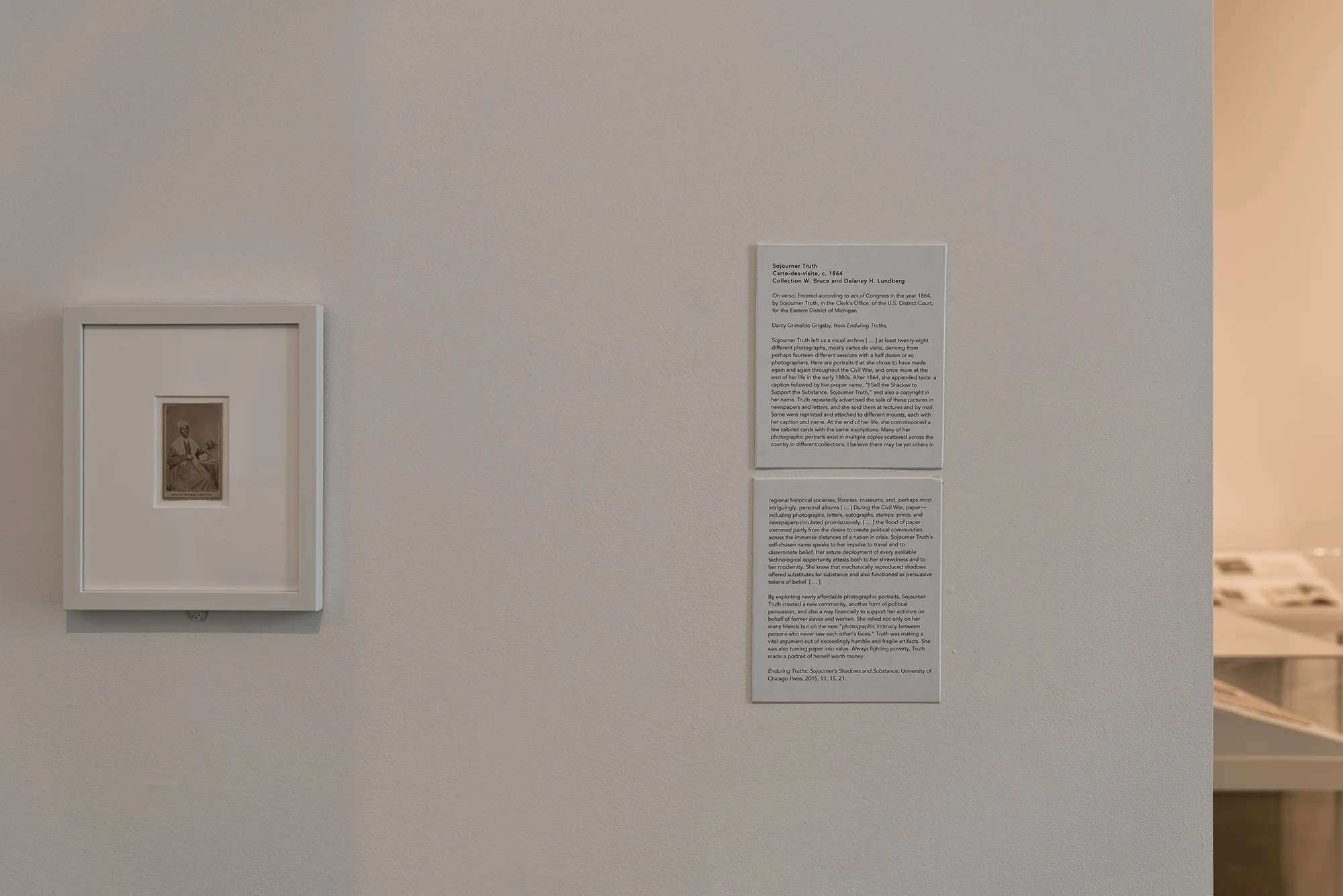 Picture Industry , Hessel Museum, Center for Curatorial Studies, Bard College, Annandale-on-Hudson, NY, 2017. Sojourner Truth