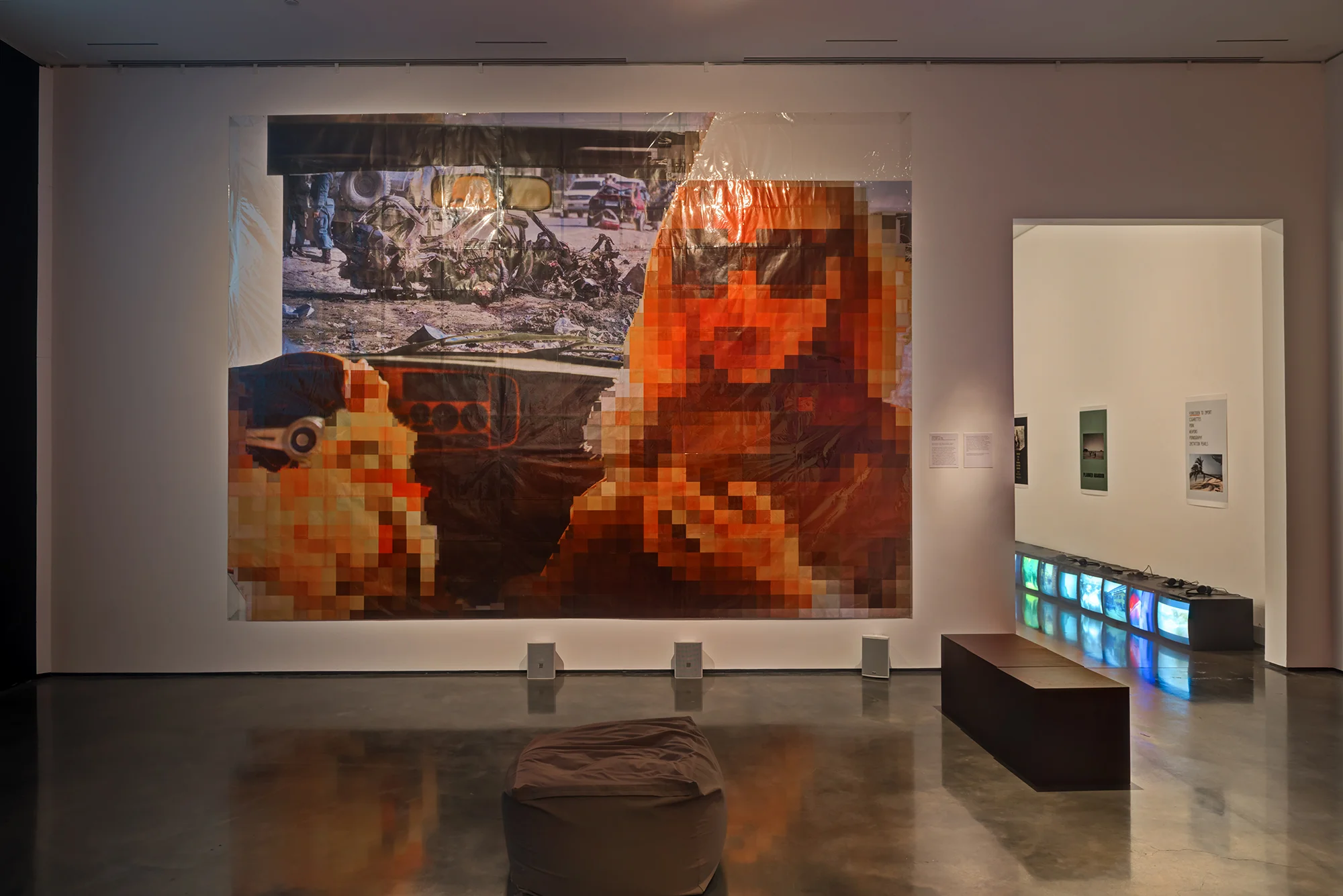 Picture Industry , Hessel Museum, Center for Curatorial Studies, Bard College, Annandale-on-Hudson, NY, 2017. Thomas Hirschhorn, Barbara Bloom, and Harun Farocki