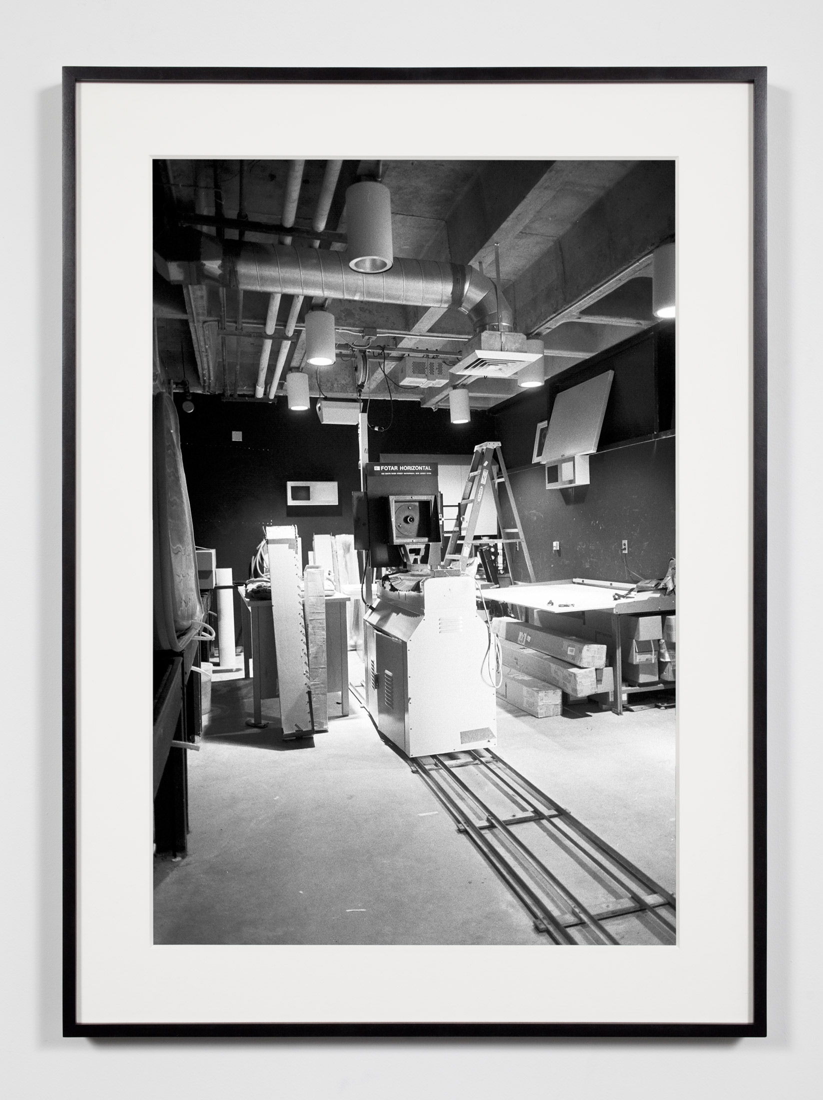   University Darkroom, 8 x 10 Horizontal Enlarger, Irvine, California, July 18, 2008   2011  Epson Ultrachrome K3 archival ink jet print on Hahnemühle Photo Rag paper  36 3/8 x 26 3/8 inches   Industrial Portraits, 2008–    A Diagram of Forces, 2011 