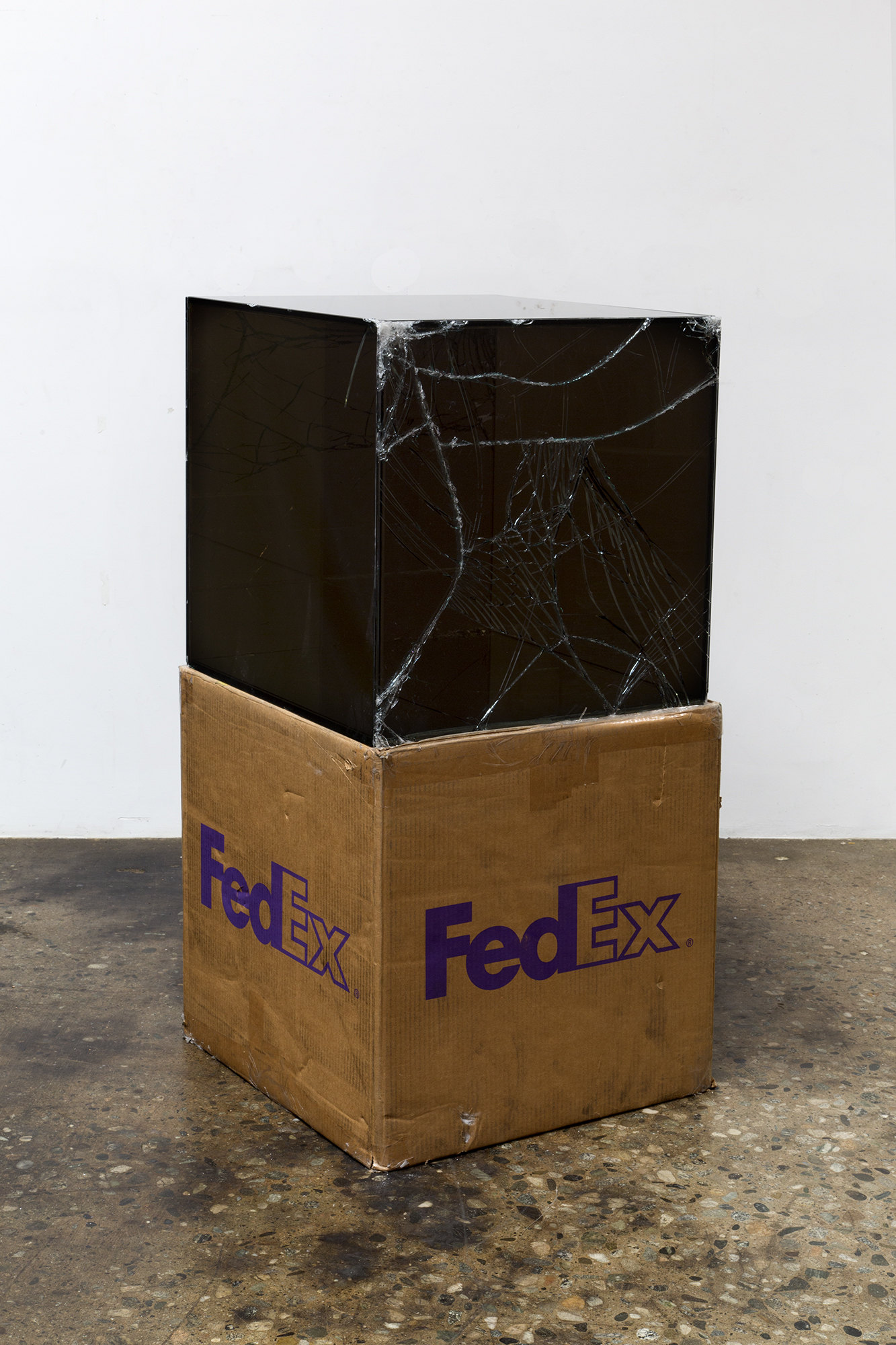   FedEx® Large Kraft Box  © 2008 FEDEX 330510 REV 6/08 GP, International Priority, Los Angeles–Tokyo trk#778608492245, March 9–13, 2017, International Priority, Tokyo–Los Angeles trk#805795452137, July 13–14, 2017    2017–   Laminated Mirropane, FedE