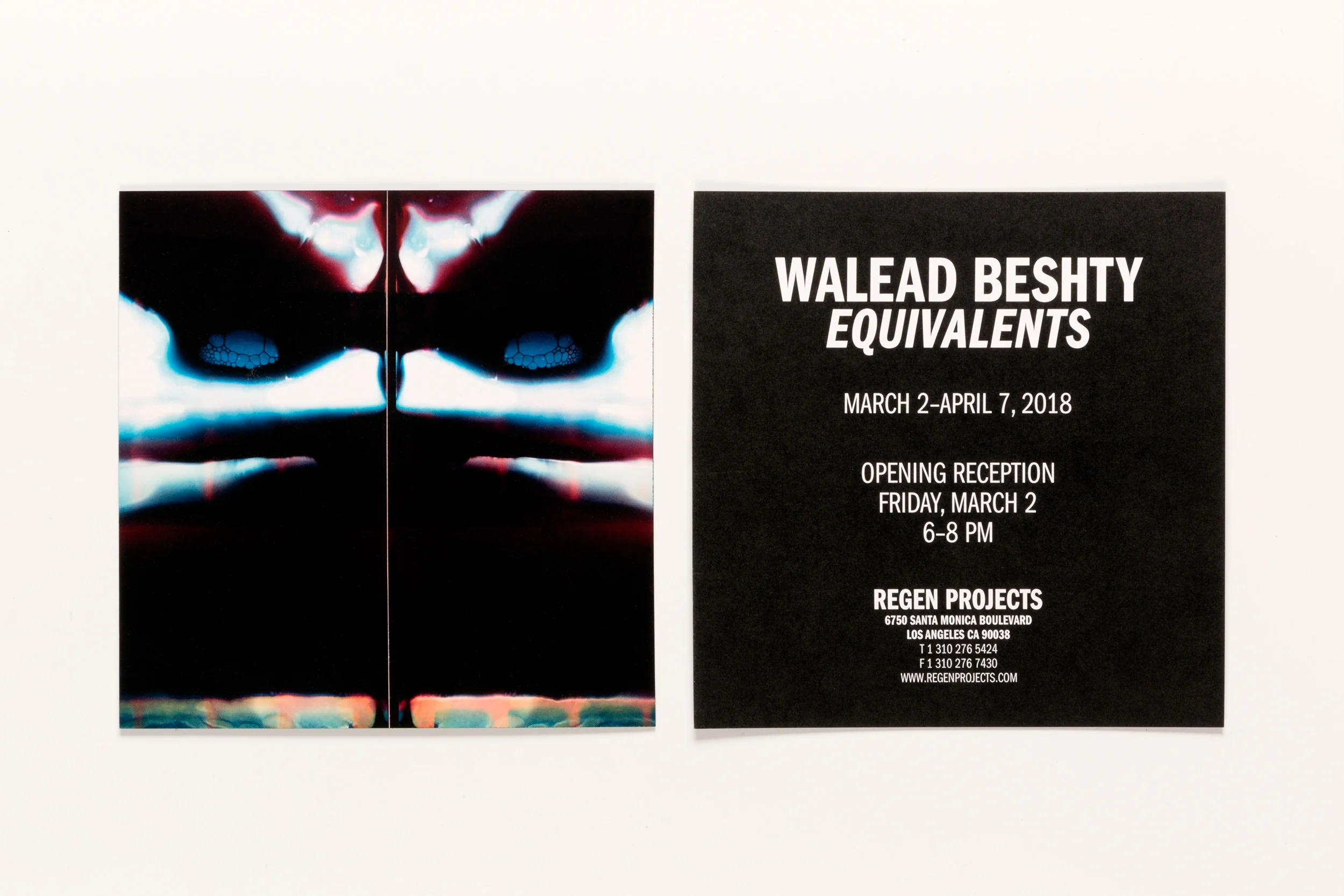 Equivalents invite Regen Projects Los Angeles California 2018
