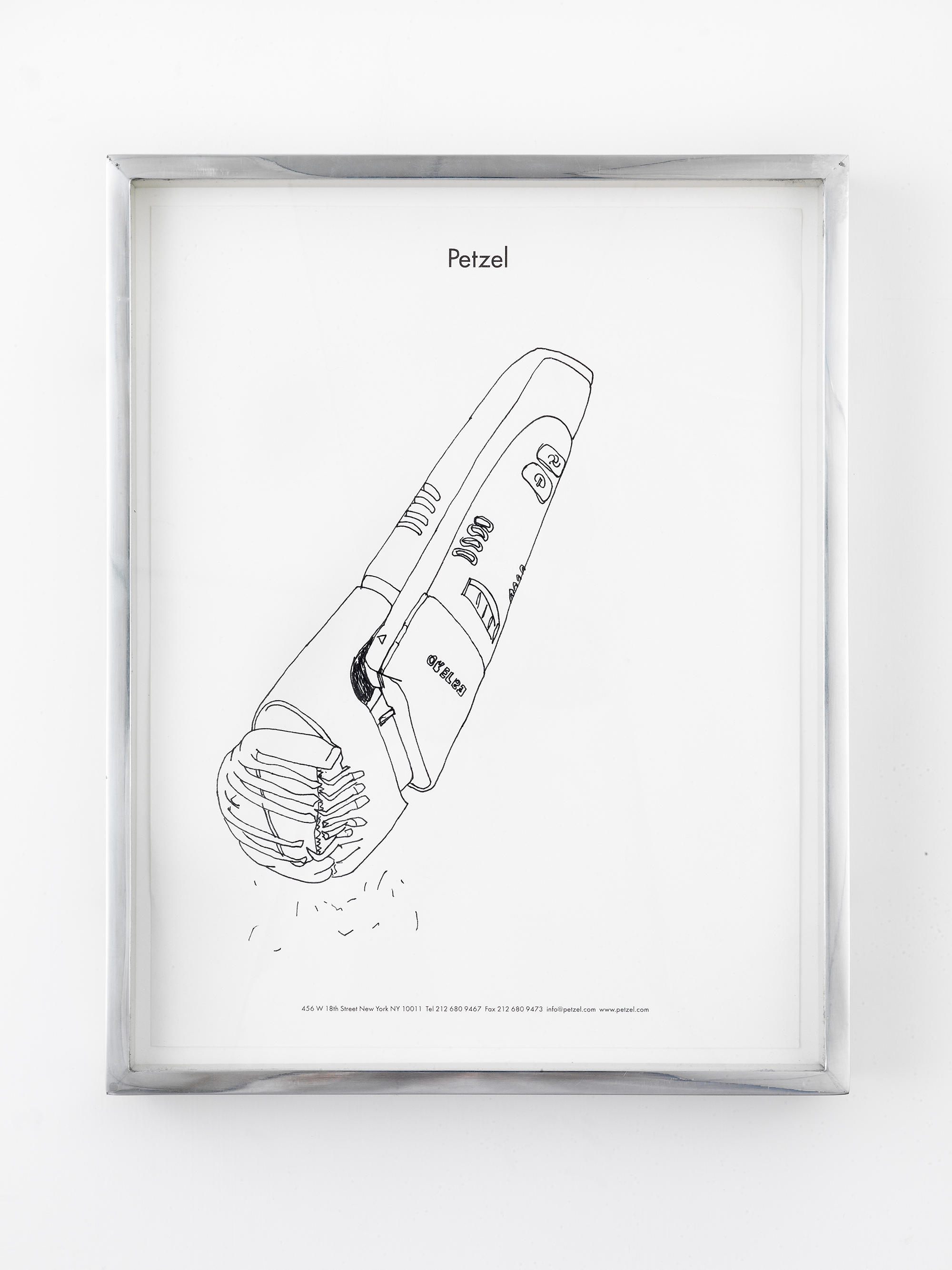   Philips Norelco TR980 Turbo Vacuum Trimmer (broken), Great Arthur House, #44, Fann Street, Golden Lane Estate, London, EC1, September 16, 2014   2014  Ink on paper  10 x 12 1/2 inches   