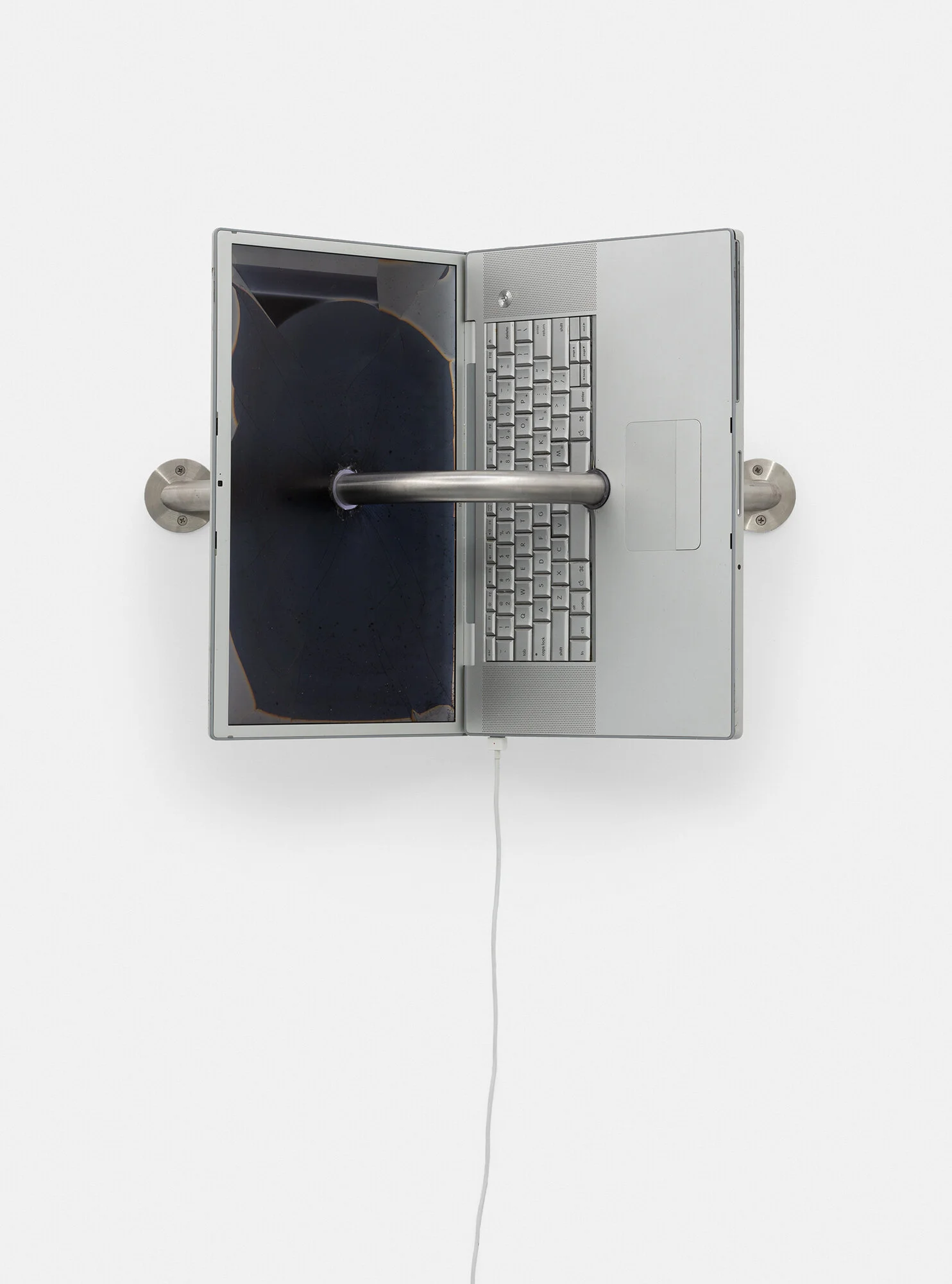 Office Work (Apple MacBook Pro A1229) 2015 Apple Macbook Pro A1229 72 1/4 x 10 3/4 x 10 7/8 inches Machines, 2014– Three Pictures, 2019