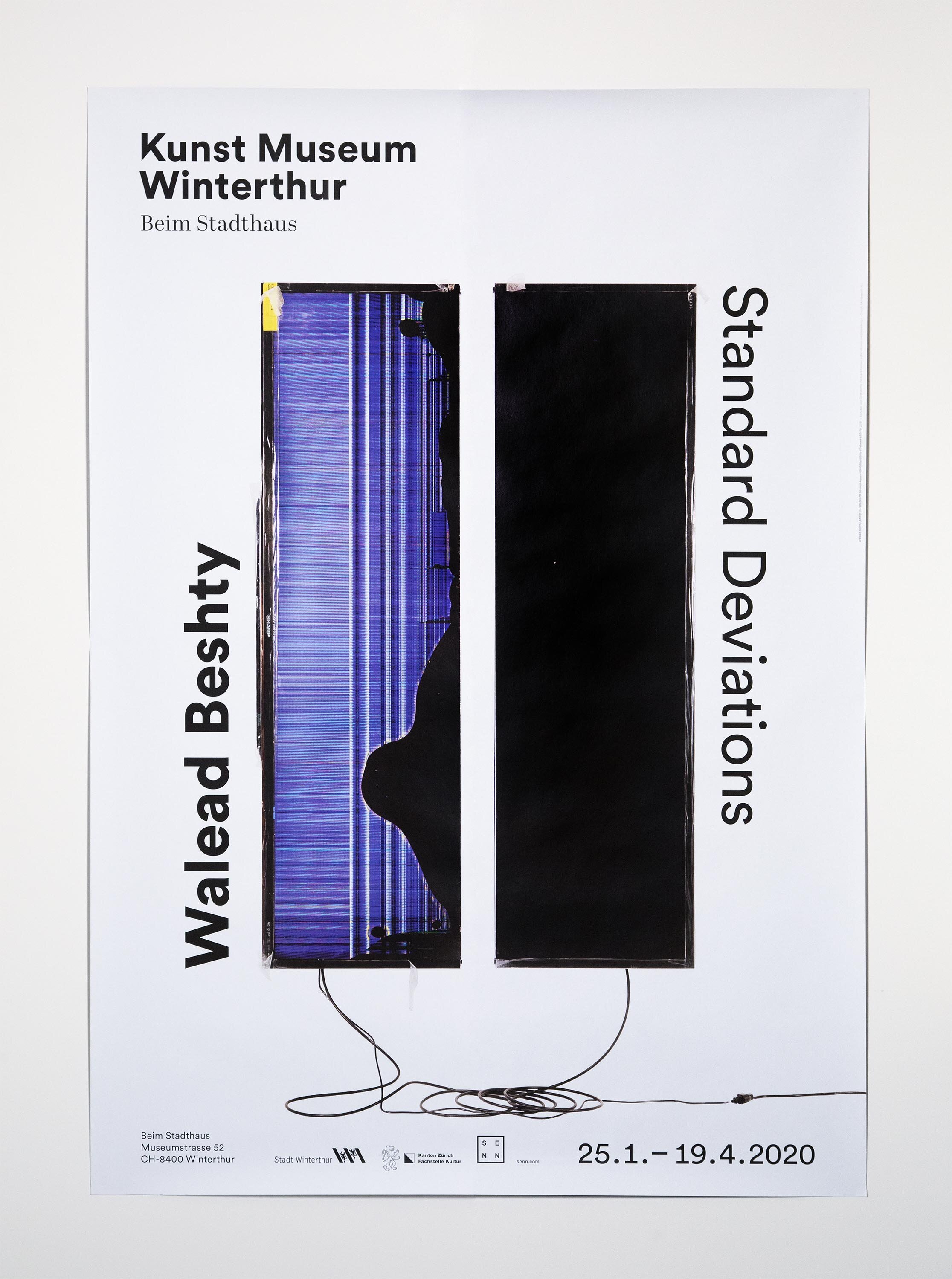   Standard Deviations  poster  Kunst Museum Winterthur, Switzerland  2020 