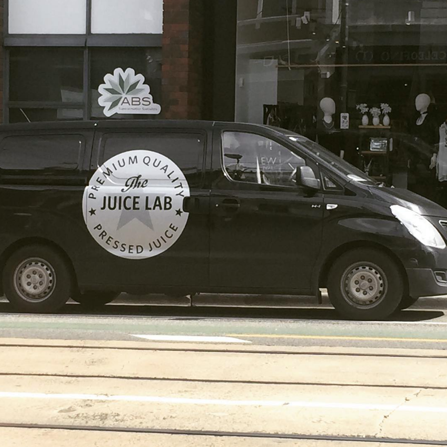 On the road with the JUICE LAB van