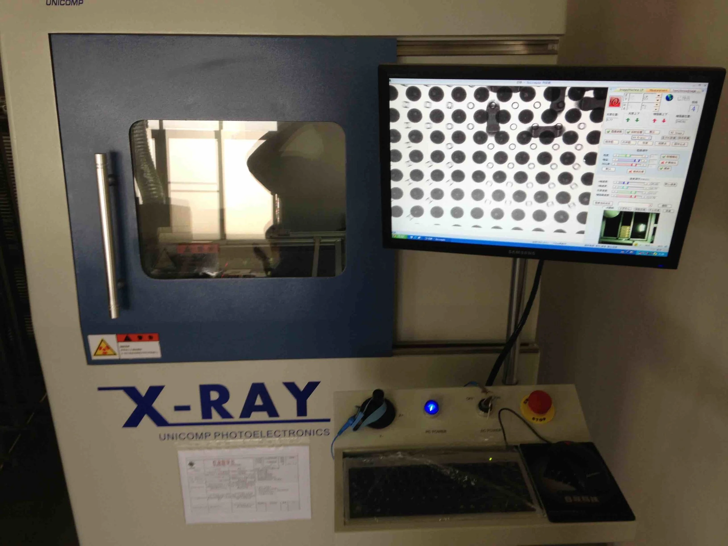 Using X-ray to inspect soldering quality of BGA chips.