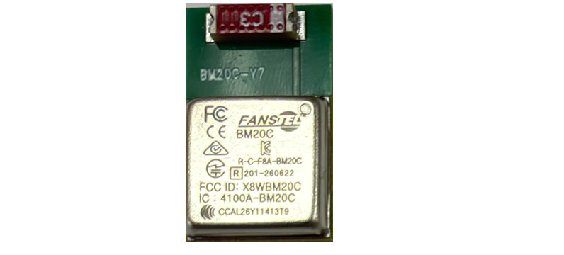 BM20C, nRF54LM20A BLE 6.0 module with a chip antenna