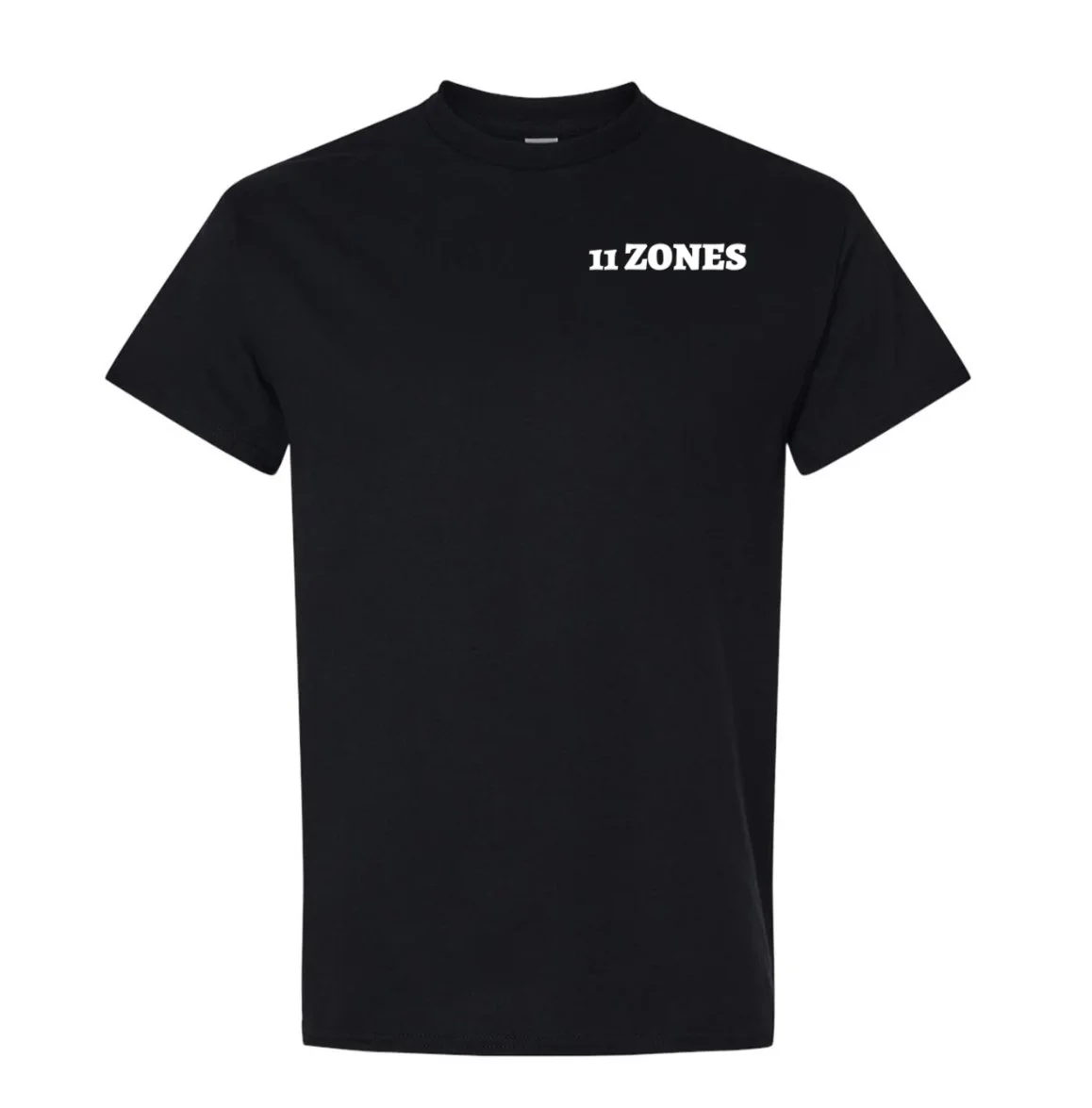 11 Zones Logo Black Tee