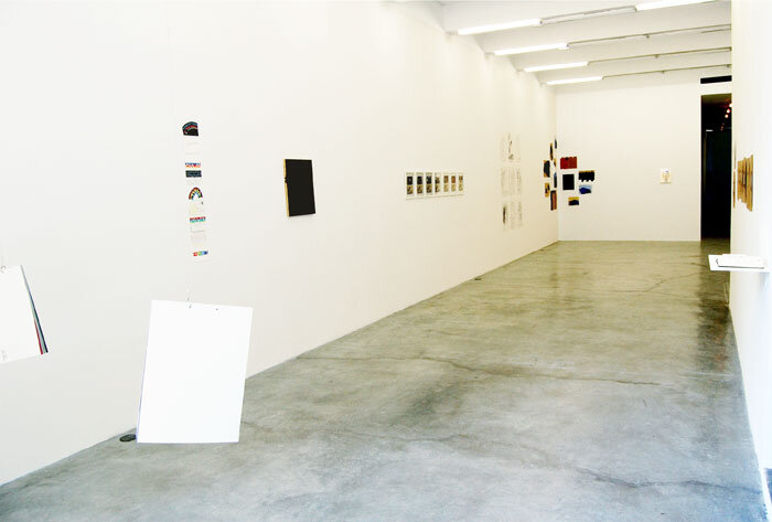  Installation view.  Day to-day , curated by Anne Couillaud. Martos Gallery, 2010. 