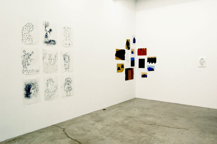  Installation view.  Day to-day , curated by Anne Couillaud. Martos Gallery, 2010. 