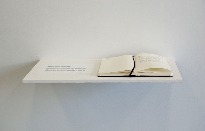  Installation view.  Day to-day , curated by Anne Couillaud. Martos Gallery, 2010. 