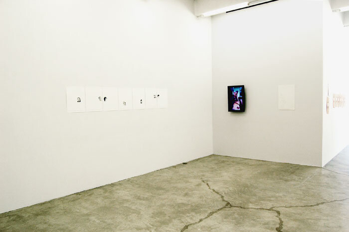  Installation view.  Day to-day , curated by Anne Couillaud. Martos Gallery, 2010. 