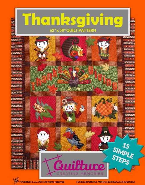 Thanksgiving Quilt Pattern Cover Page