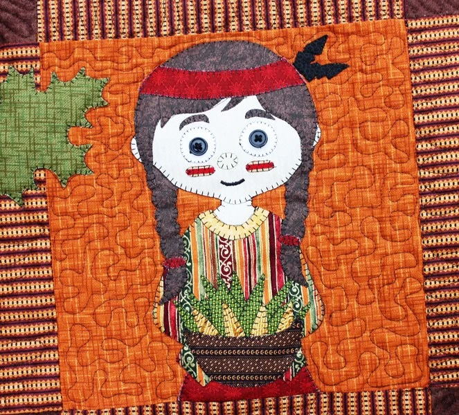 Indian Girl - Thanksgiving Quilt Pattern
