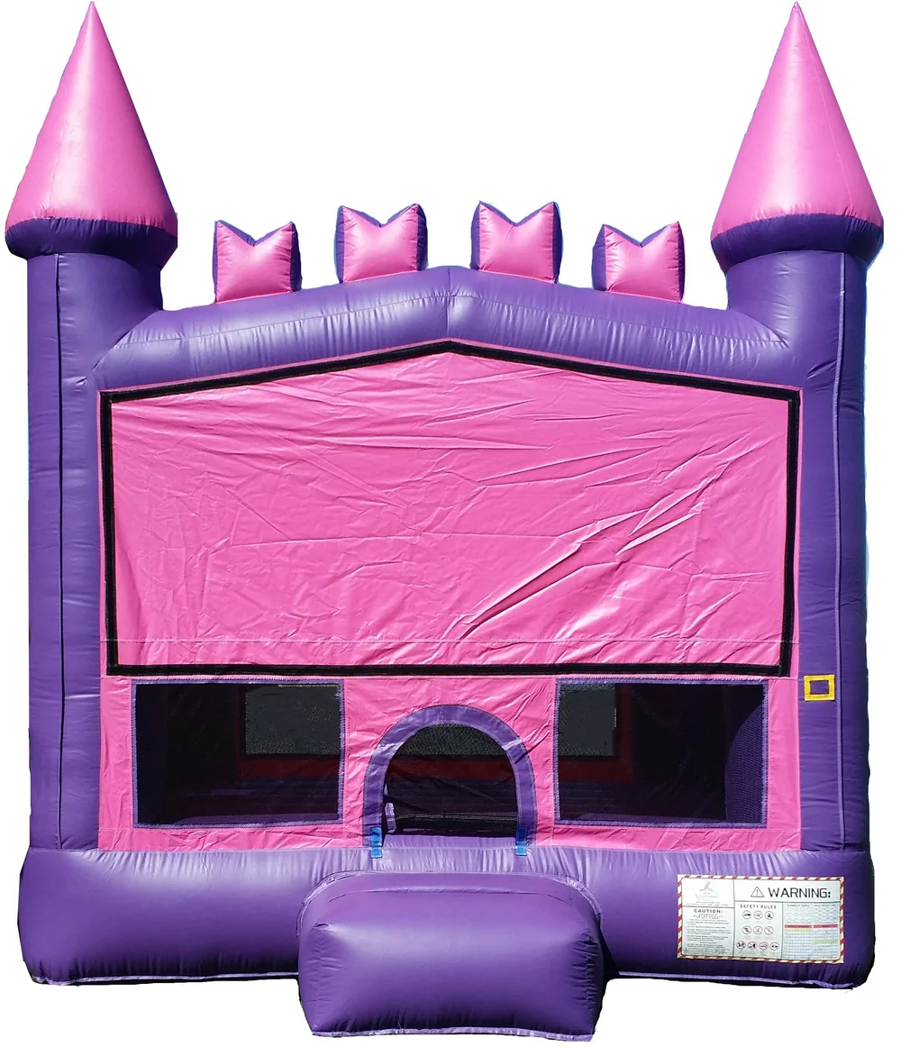 pink and purple bounce house