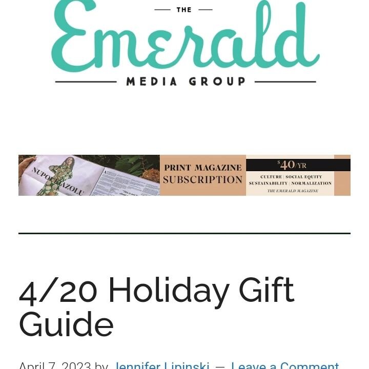 Roll-a-Bong is featured in The Emerald Magazine's 420 gift guide.  Check it out and buy one for you and your friends.  #cannabisparty #420 #emeraldmagazine #cannabisgamer #420gift #rollabonggames #bestgiftever #partyvibes #bonggame #boardgames #cardg