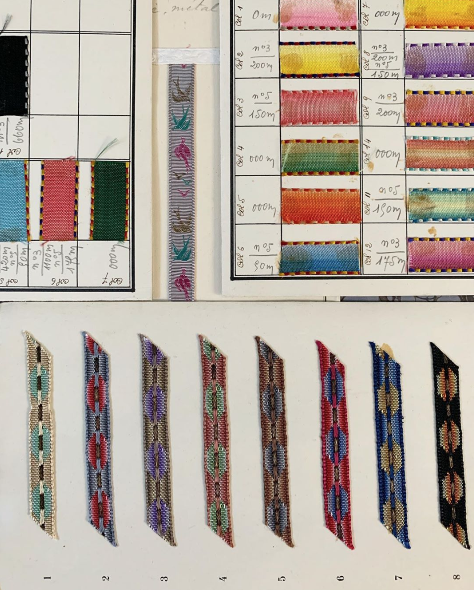 Vintage ribbon samples 