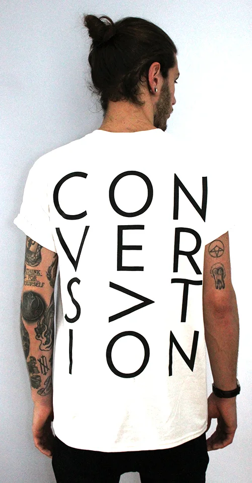Letter Block White Tee