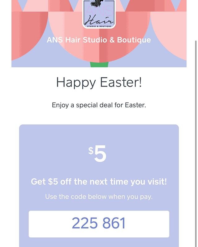Happy Easter!🐰🐣 All existing clients please check your emails for a special treat! We can&rsquo;t wait to see you 💞