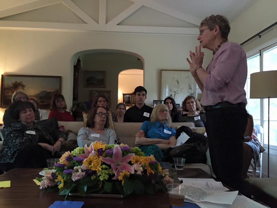 Professor Donna Divine at Faculty Speaker Event