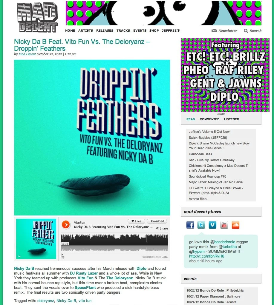 Droppin' Feathers Nicky Da B Vito Fun On Mad Decent.jpg