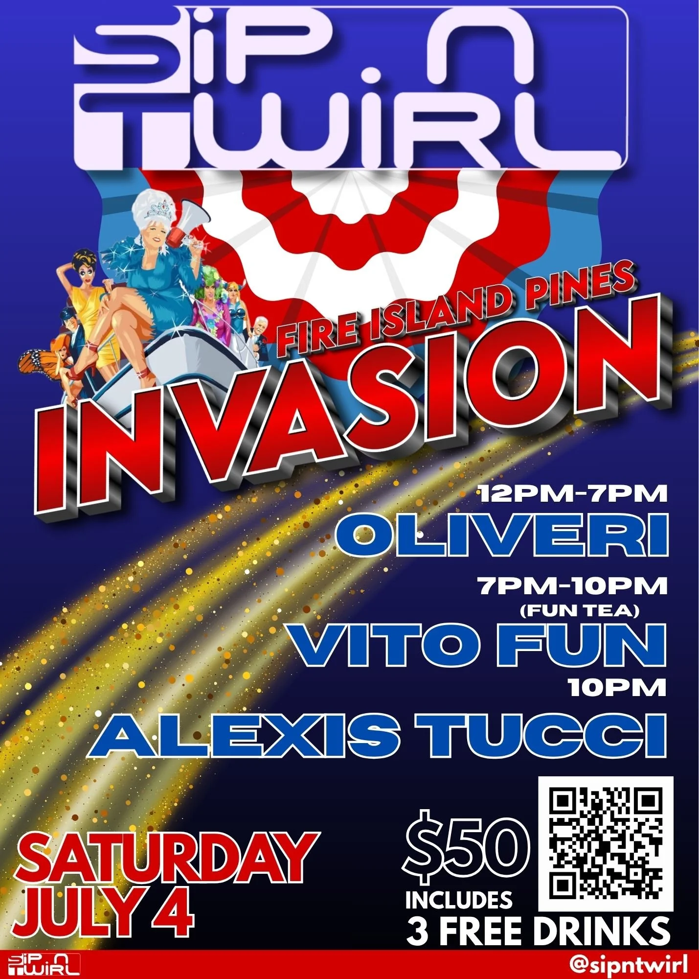 Fire Island Pines Invasion 2026 5x7 Vito Fun Alexis Tucci.JPG