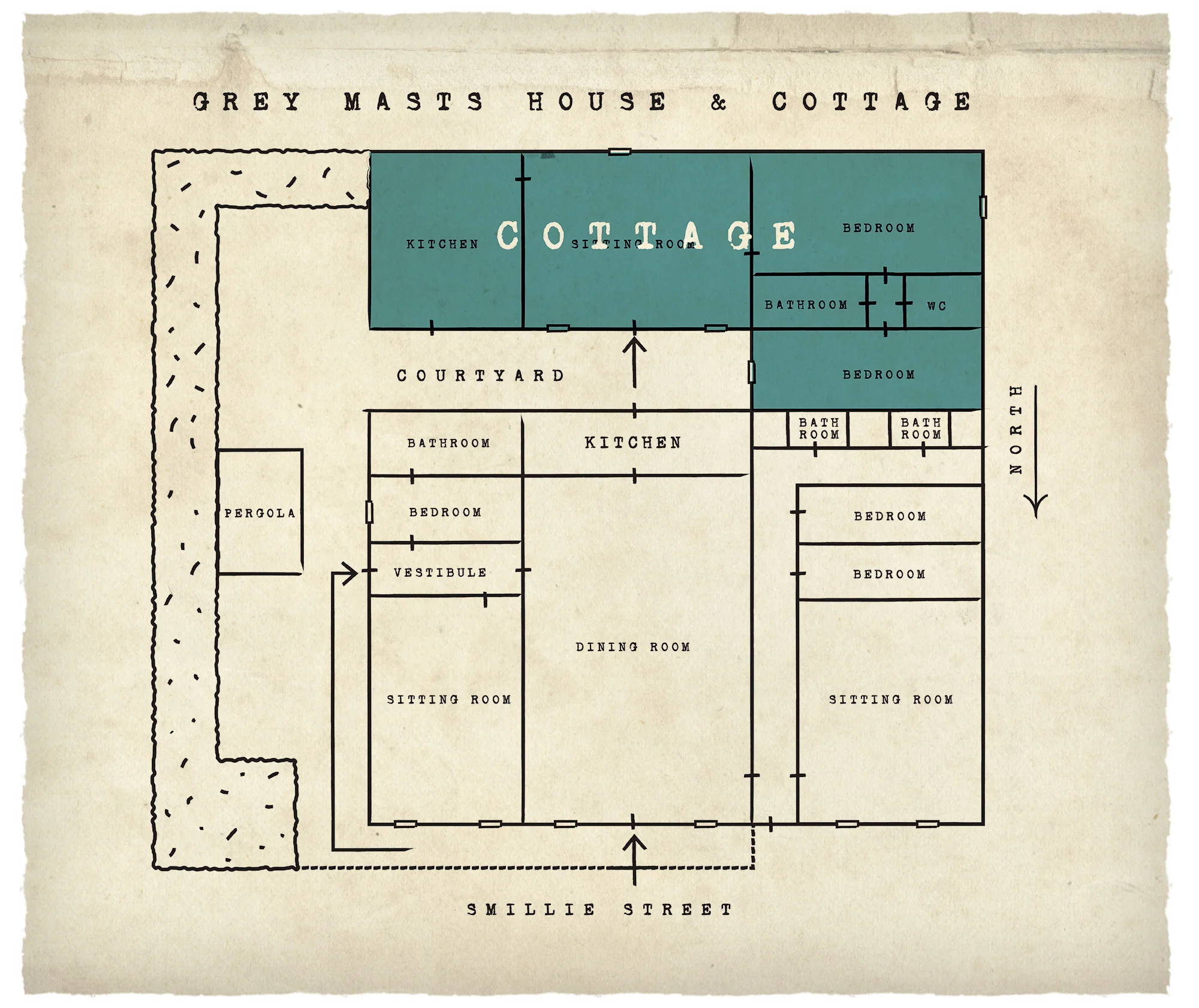 Grey Masts Accommodation Robe house floorplan