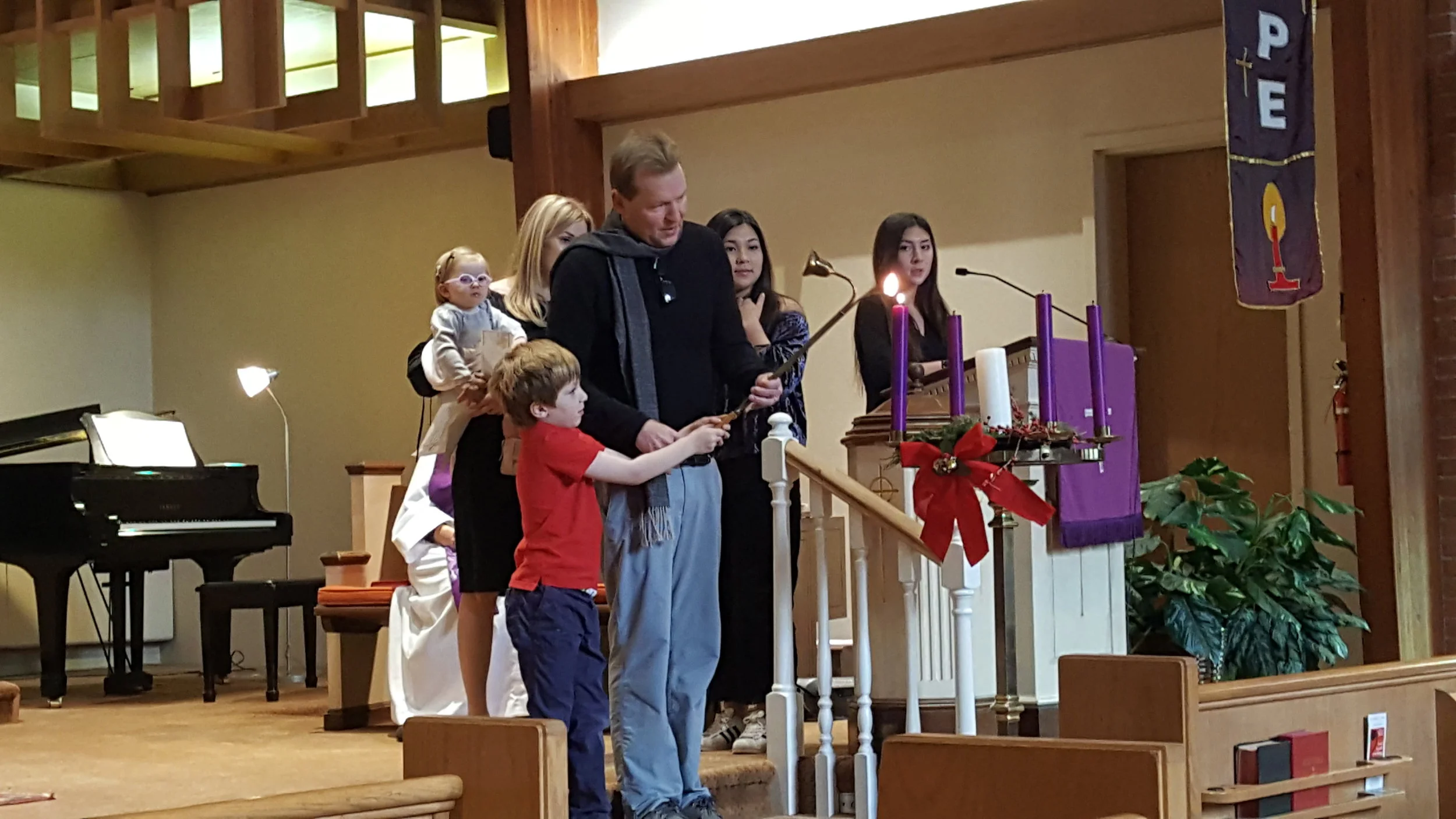 Lighting the Advent Candle