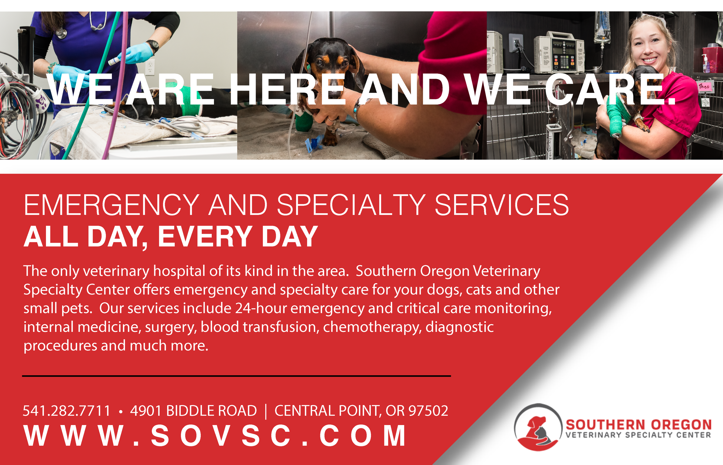 Southern Oregon Veterinary Specialty Center Ad