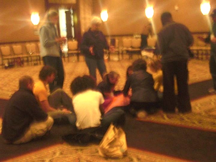 *Photo taken by participant as a group of people were gathered around and holding the space while I was being held in the arms of the source of all life.