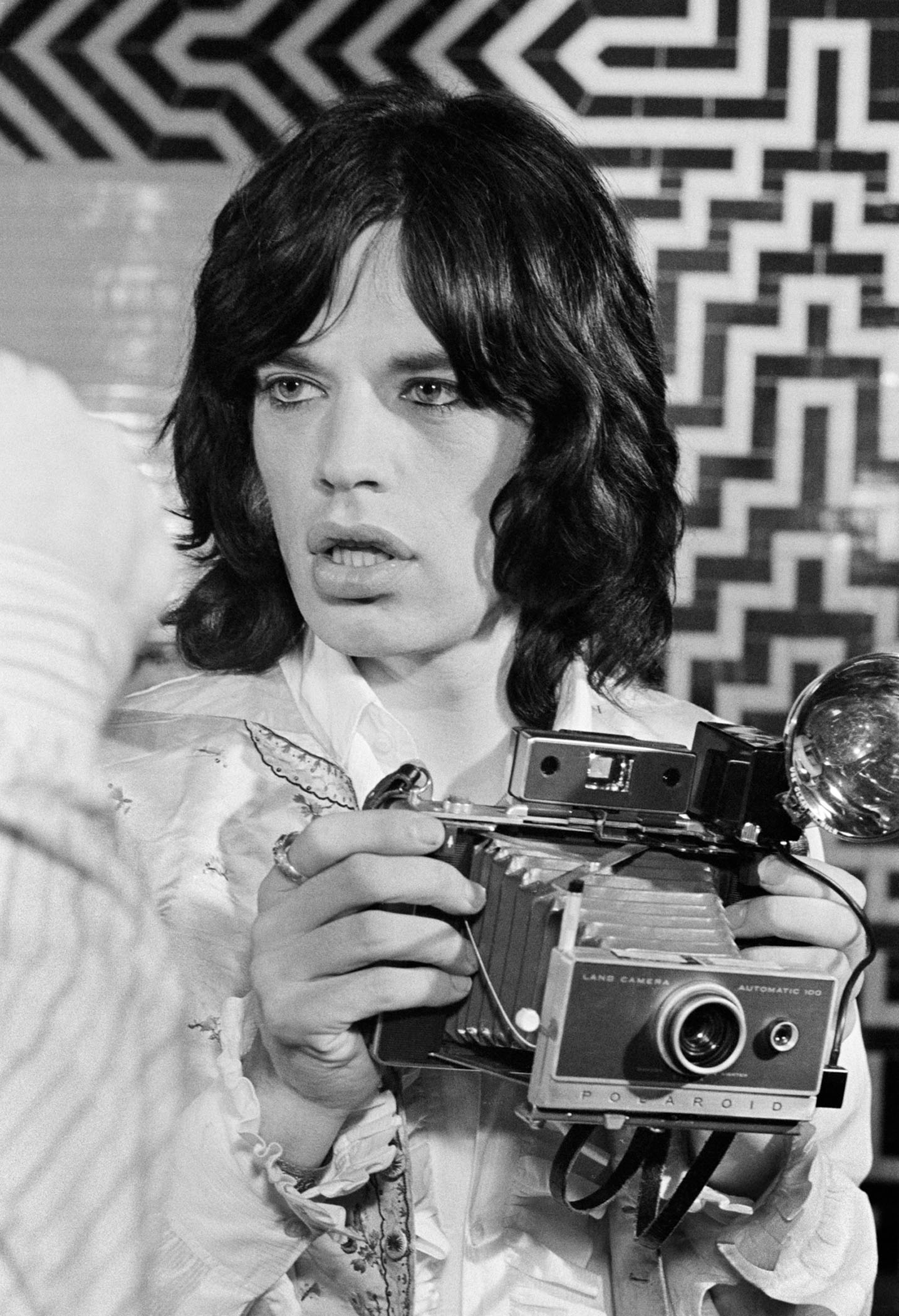 Mick Jagger on the set of the film "Performance," London 1968 Photo ©Baron Wolman / Iconic Images