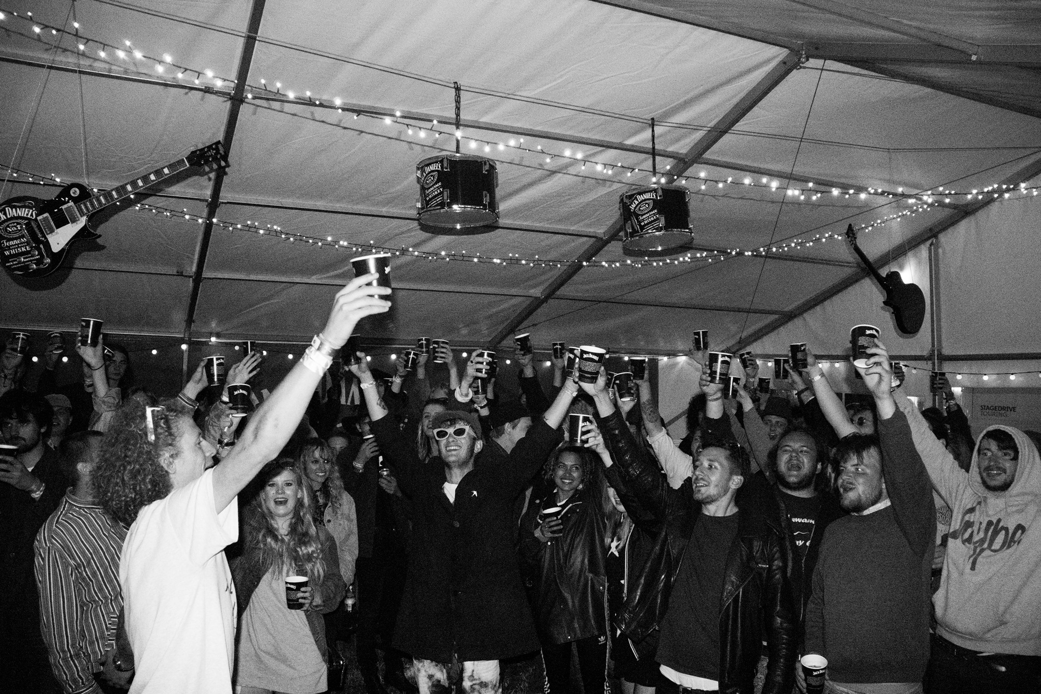 Backstage antics at Y Not Festival.