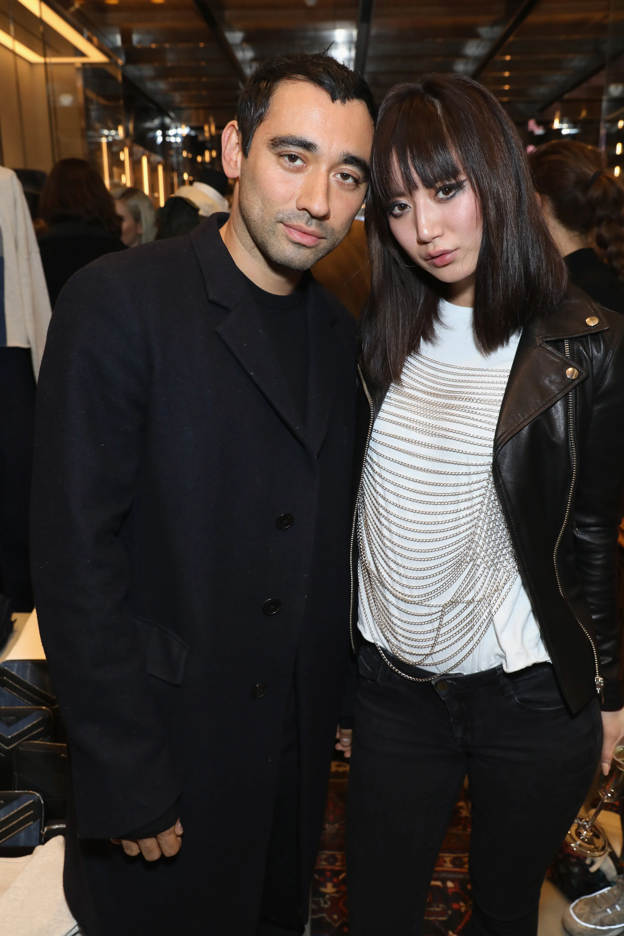 Diesel's Creative Director Nicola Formichetti with Betty Bachz.